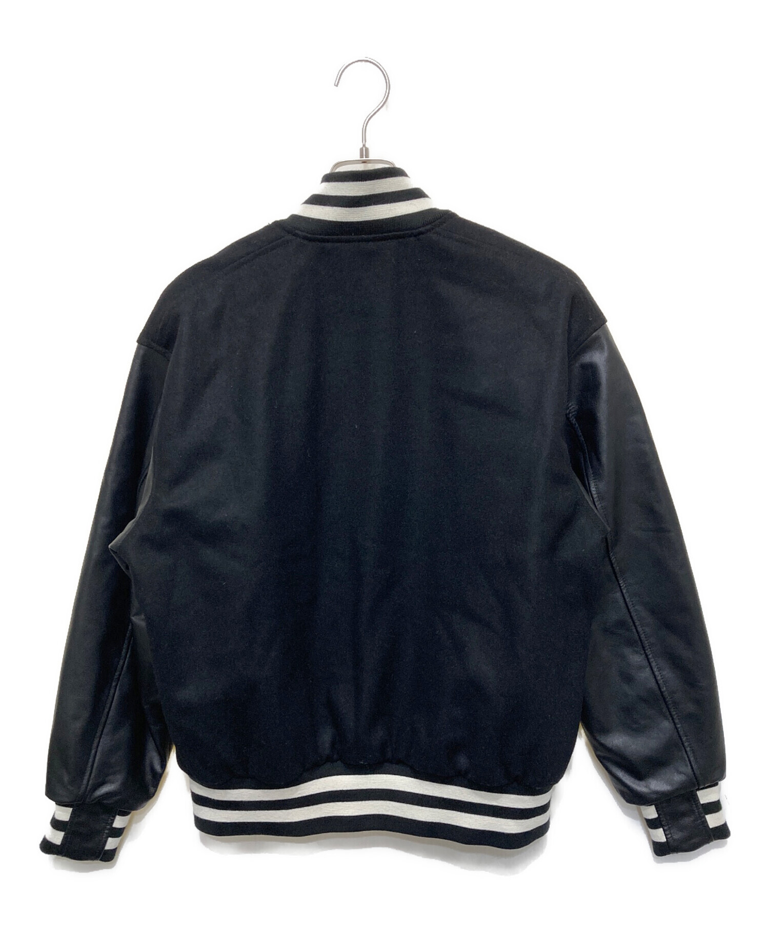 中古・古着通販】butwin (バトウィン) 袖レザースタジャン ブラック