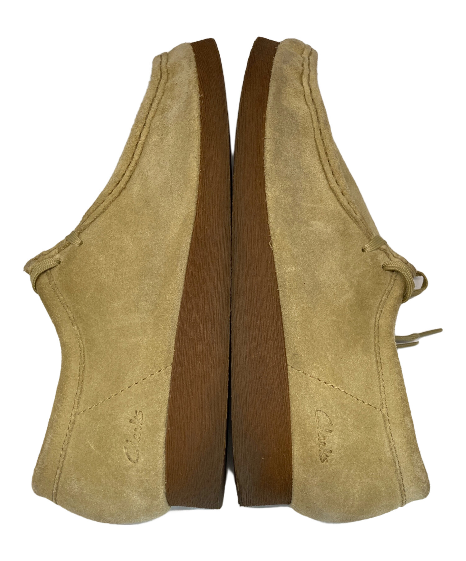 クラークス　ワラビー　ベージュ　US10 28cm 未使用品 中古・古着通販】CLARKS (クラークス) Wallabee／ワラビー ベージュ