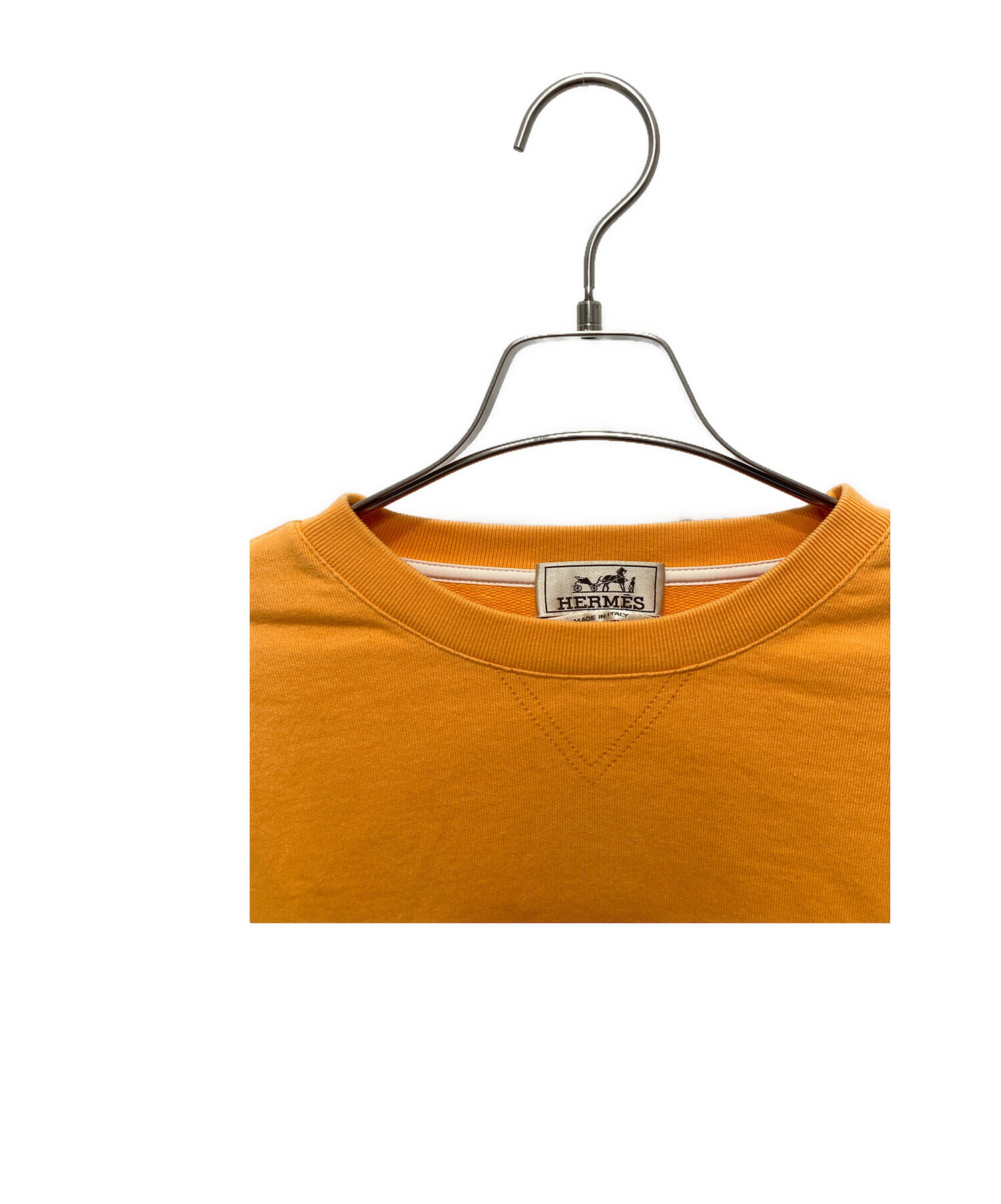 中古・古着通販】HERMES (エルメス) サイドラインスウェット オレンジ