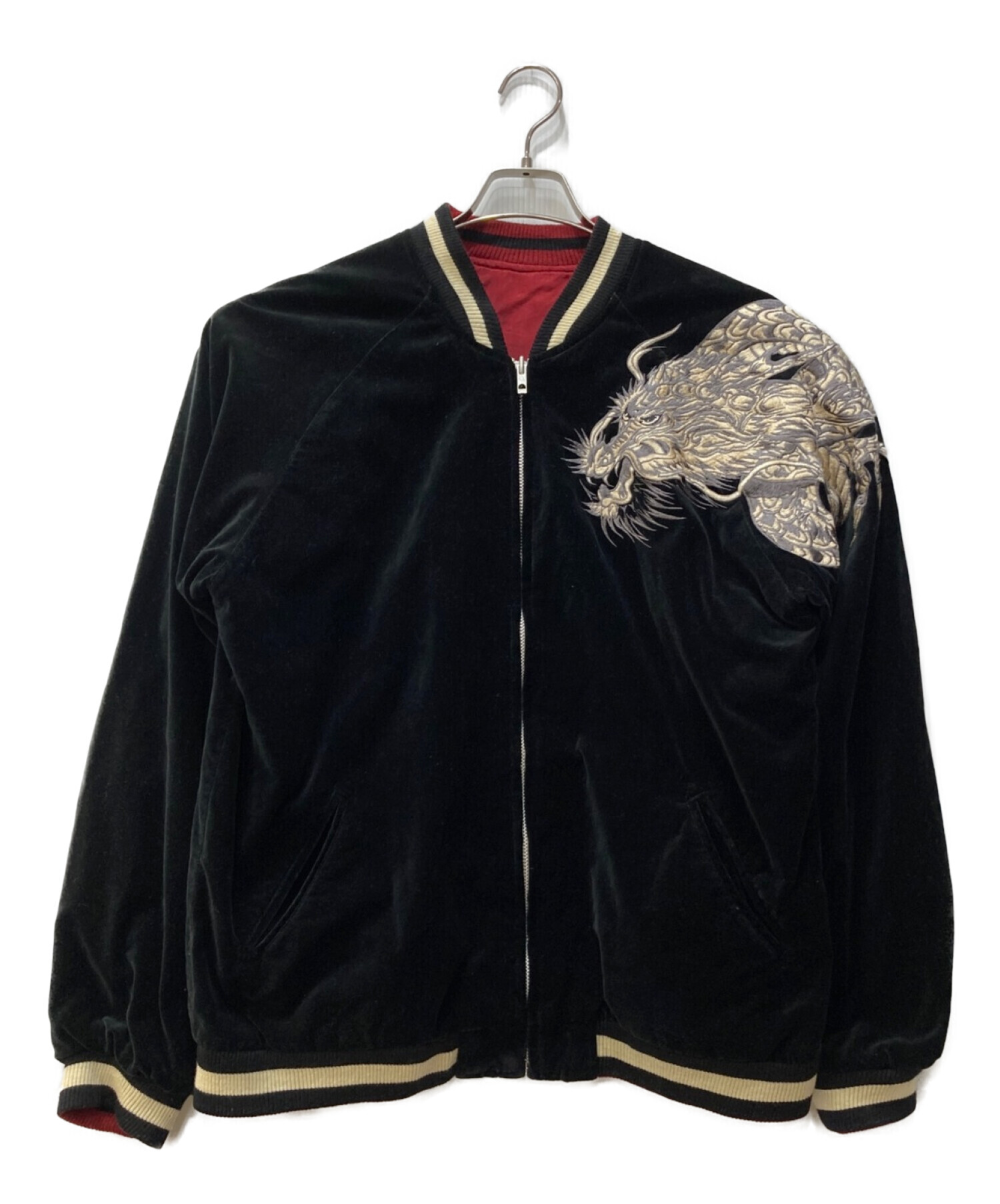 vintage リバーシブルスカジャン ブラック別珍 vintage リバーシブルスカジャン ブラック別珍 “Vintage リバーシブル