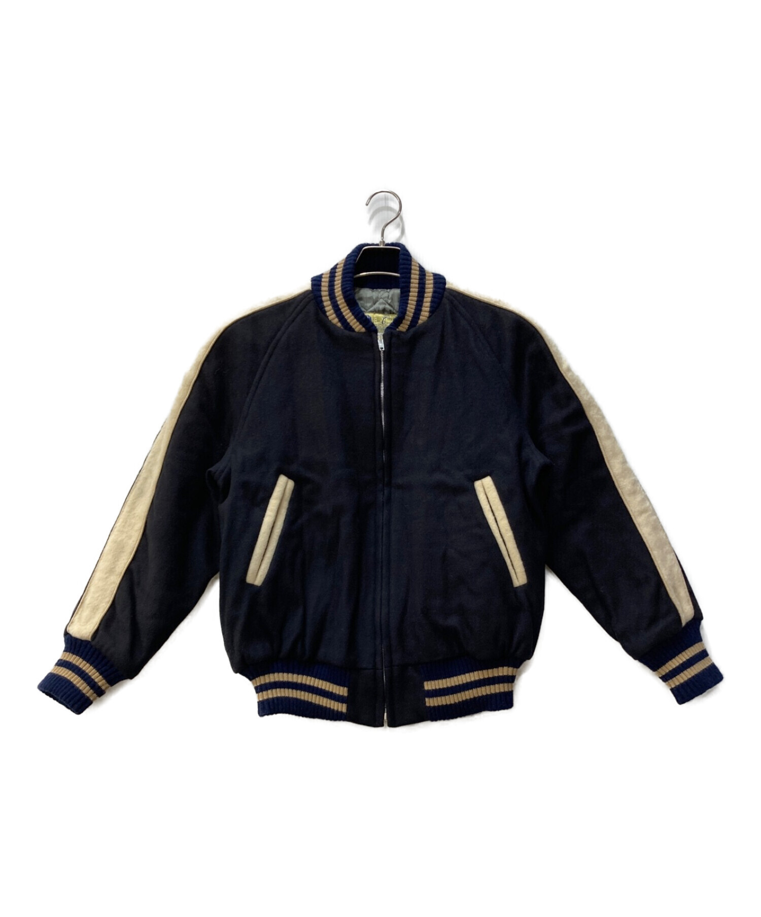 中古・古着通販】HEWITT (ヒューイット) USA製スタジャン ネイビー