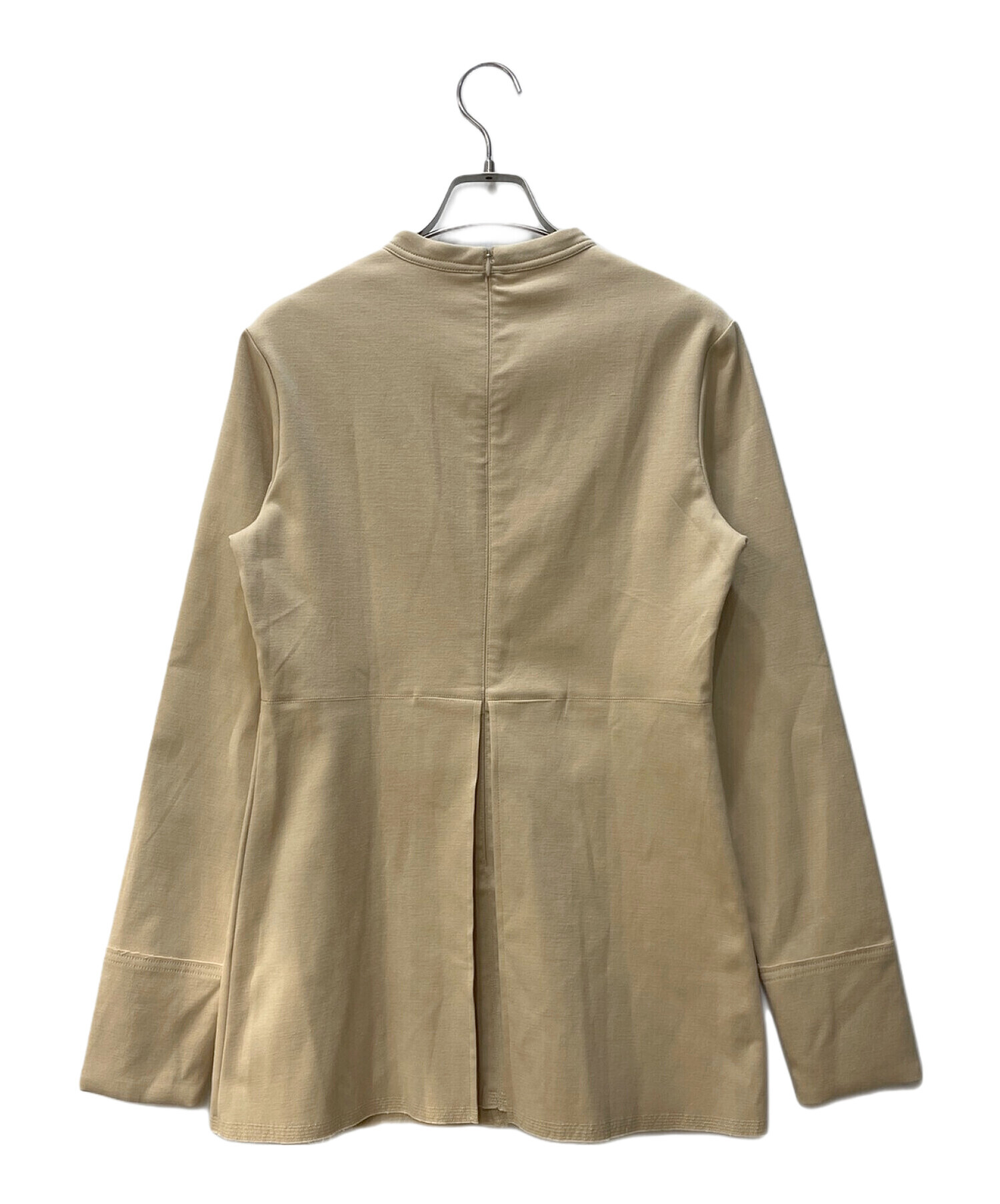 未使用【todayful】Standcollar Peplum Topsベージュ 中古・古着通販】TODAYFUL (トゥデイフル) Standcollar Peplum Tops