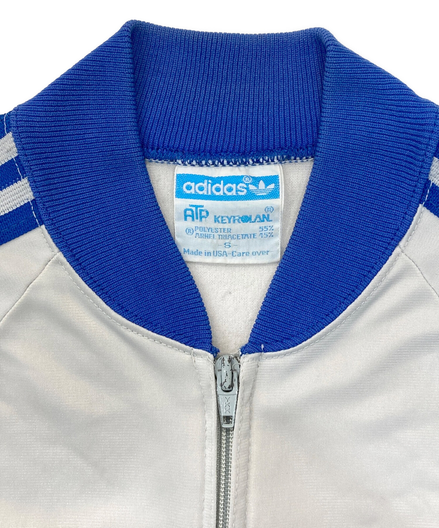 アディダス　ATPジャケット ドイツ製 80s adidas ATP Track Jacket 白紺 52 アディダス トラック
