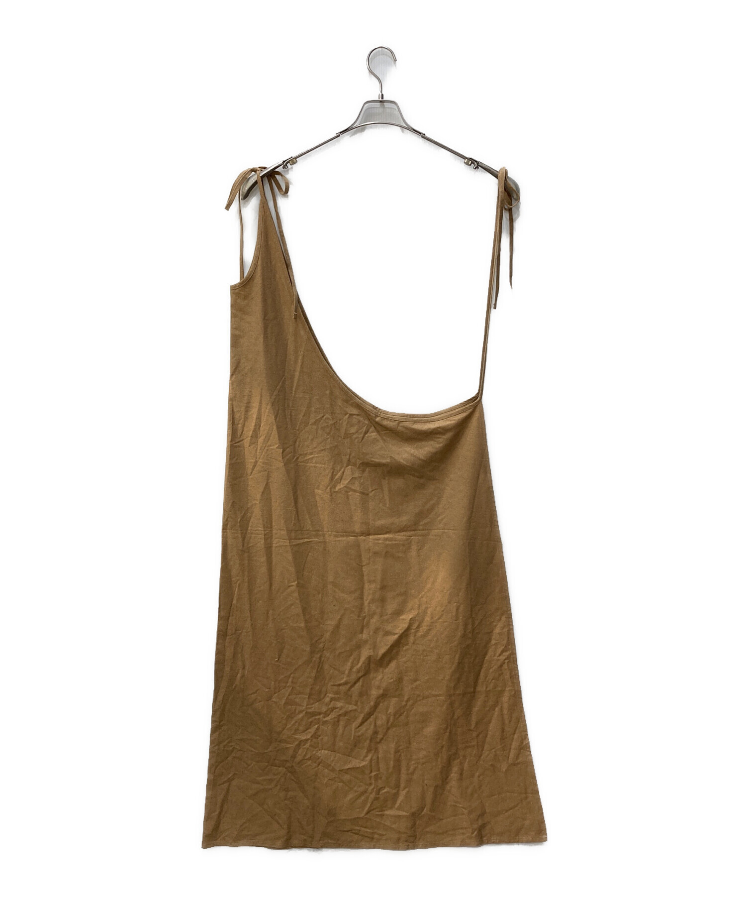 中古・古着通販】BASERANGE (ベースレンジ) シルクエプロンワンピース  