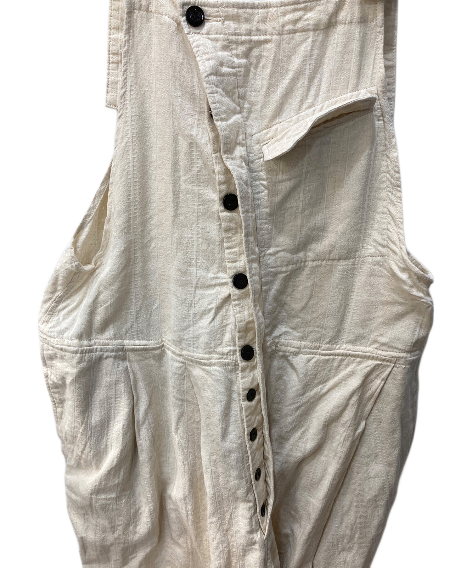 中古・古着通販】OUTIL (ウティ) オーバーオール アイボリー サイズ:S