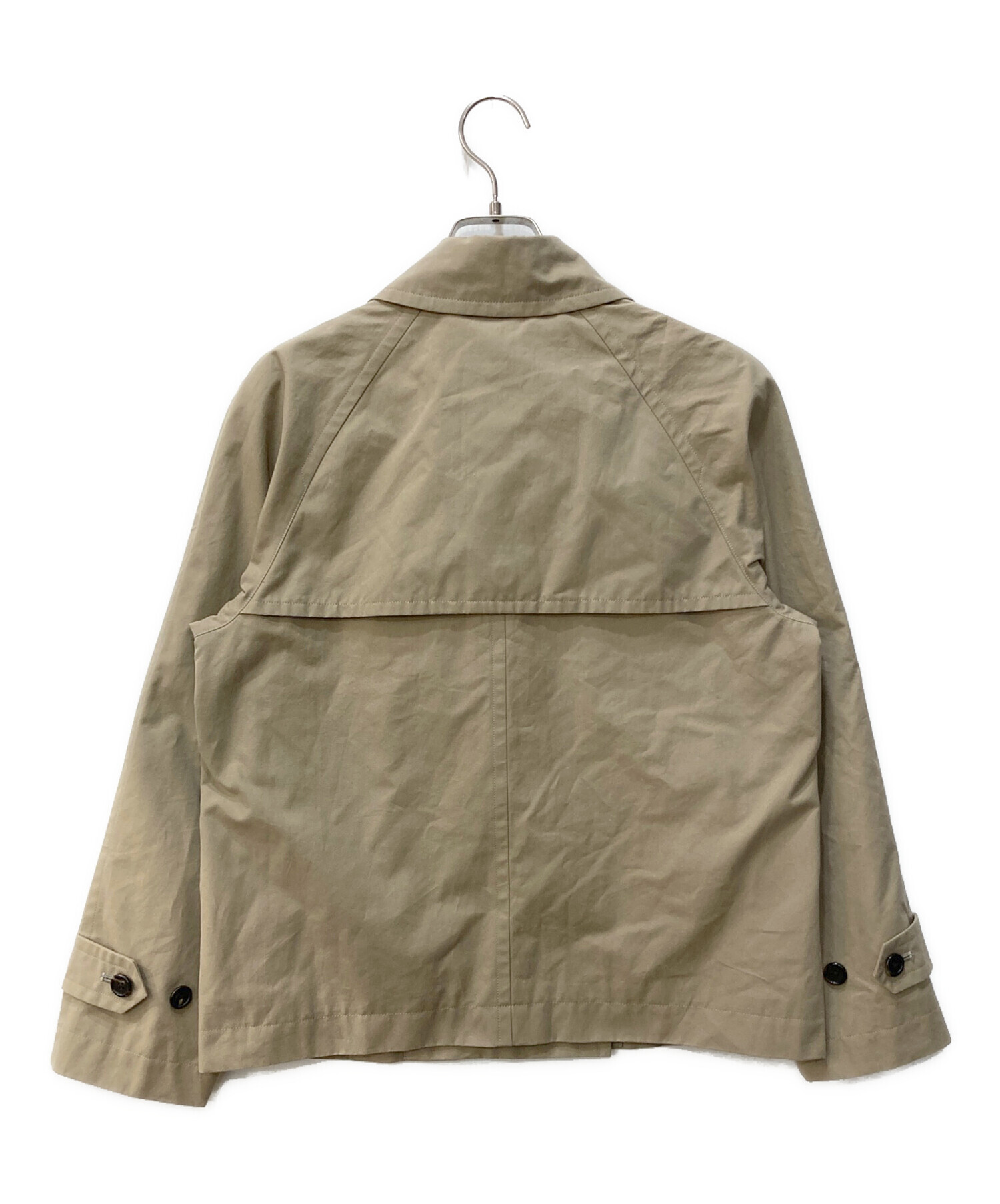 MARGARET HOWELL ショート丈 トレンチコート ジャケット ベージュ 中古・古着通販】MARGARET HOWELL (マーガレットハウエル) ショート
