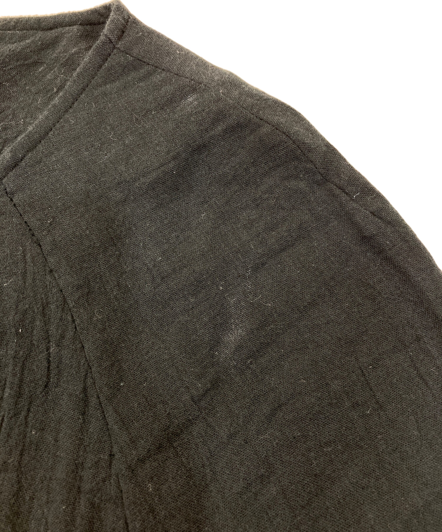 中古・古着通販】MEYAME (メヤメ) 半袖ワンピース ブラック サイズ 