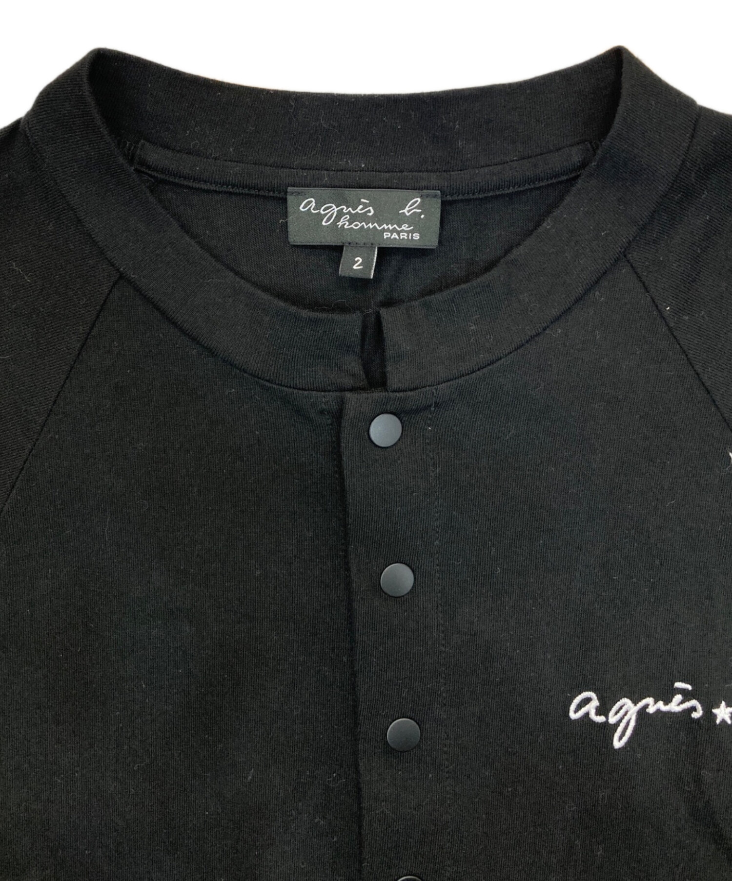 お値下げ！美品Agnès b. homme カーディガン T1 agnès b コットン メルトン カーディガンプレッション 