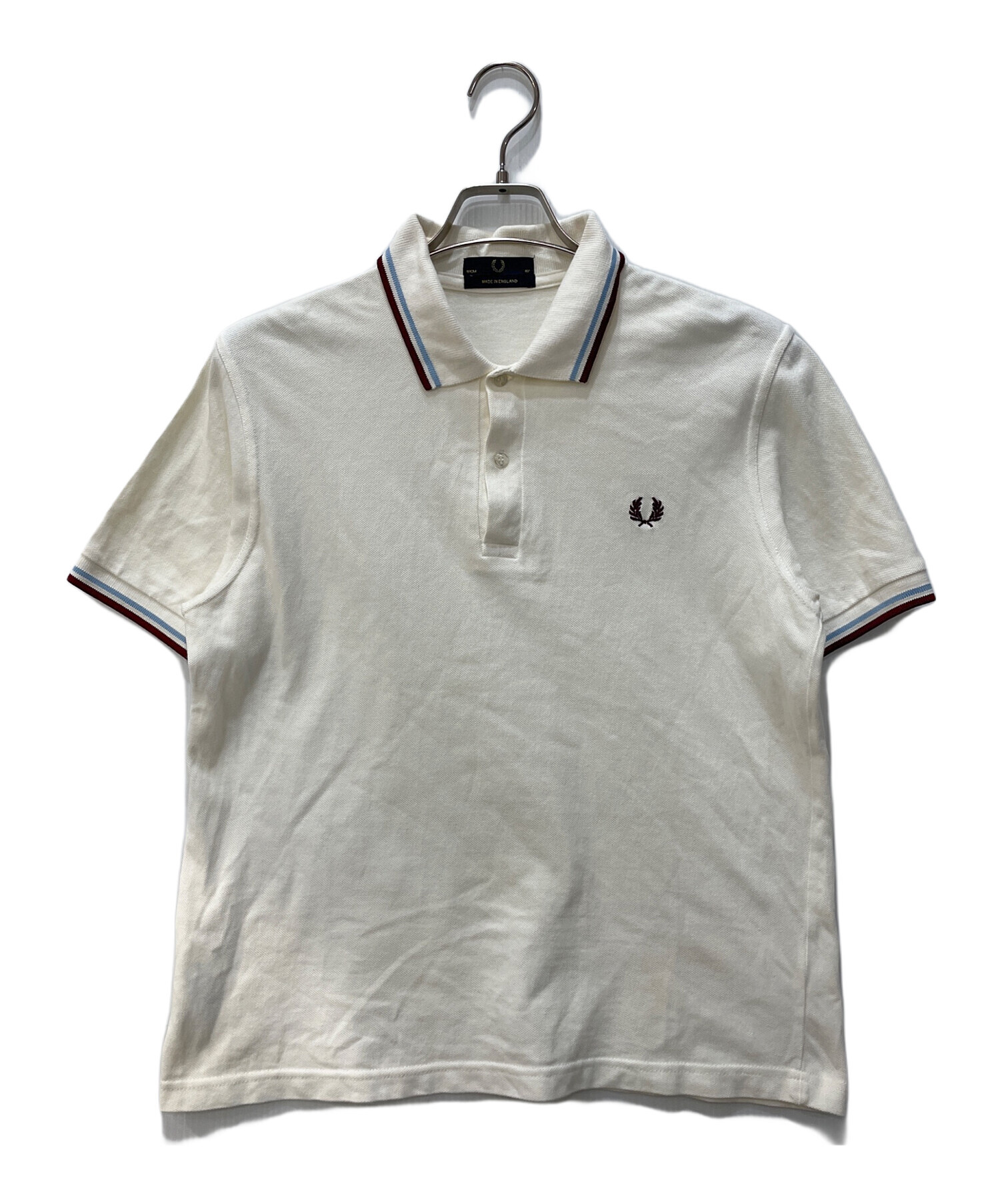 中古・古着通販】FRED PERRY (フレッドペリー) ポロシャツ アイボリー 