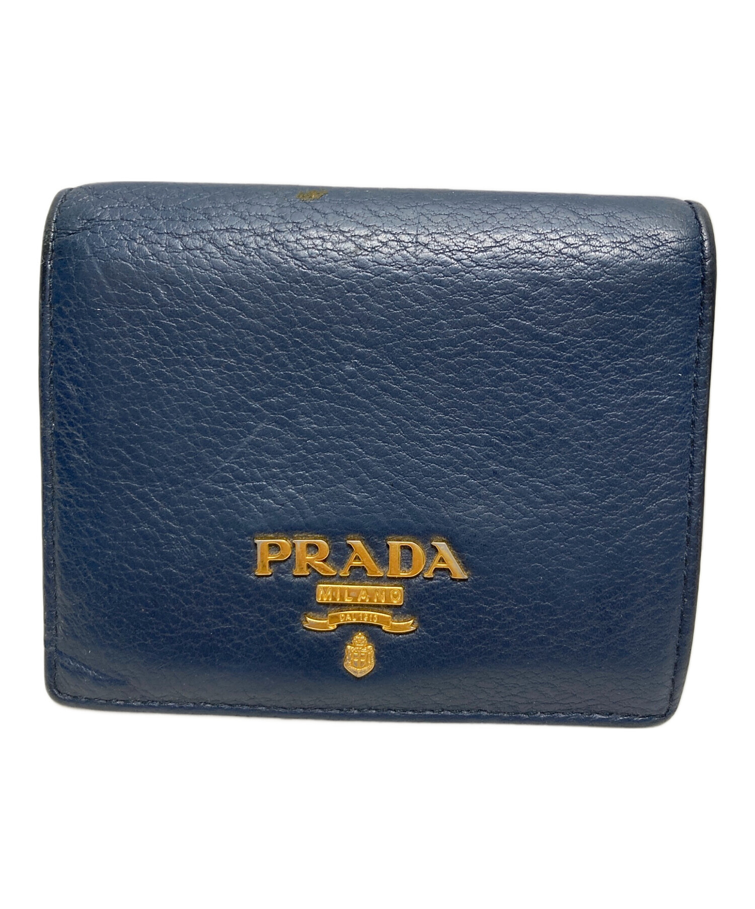 プラダ　PRADA サイファーノ　1M225 二つ折り財布　ネイビー PRADA プラダ 財布 二つ折 二つ折財布 ネイビー プラダ PRADA