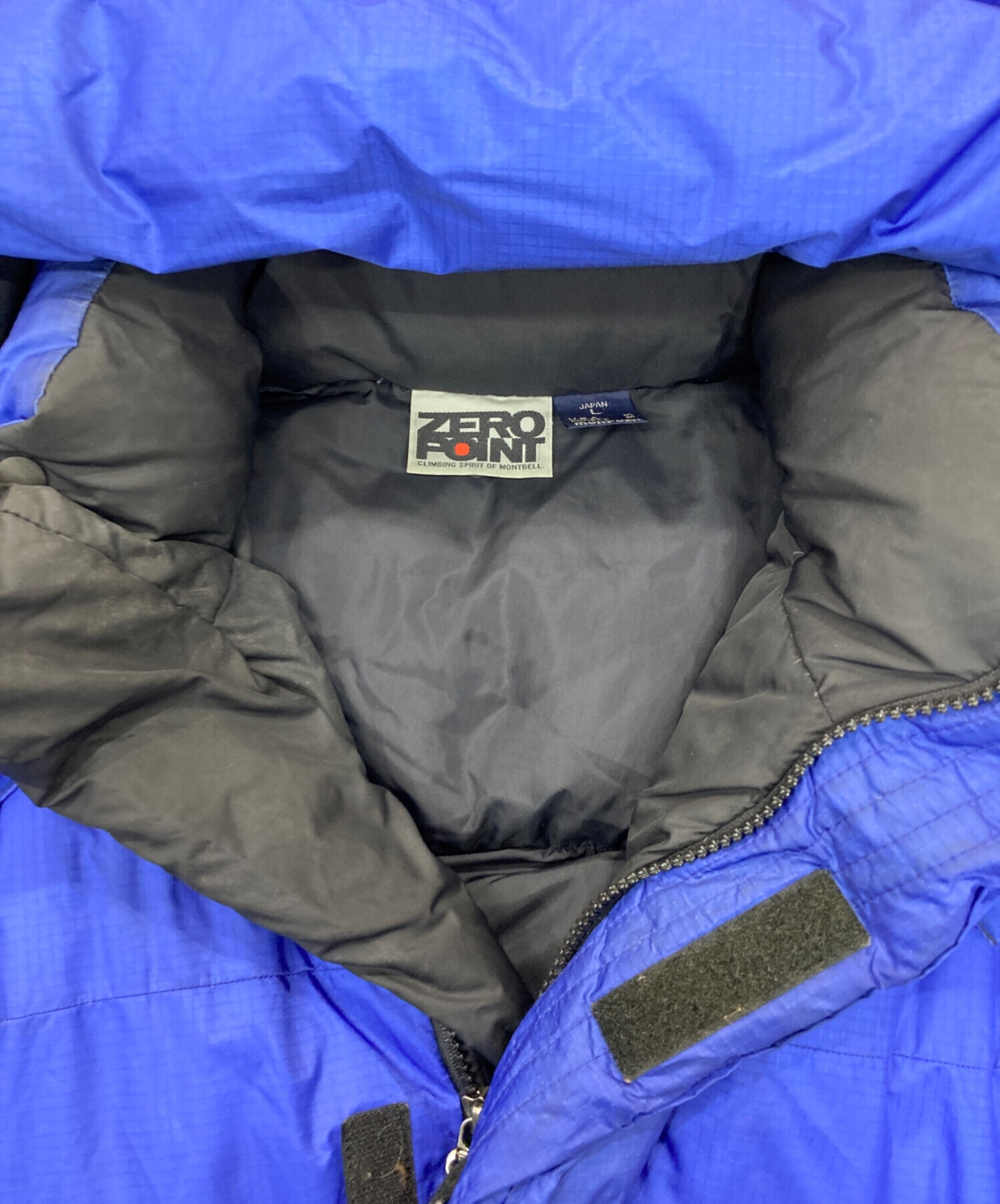 中古・古着通販】zero point (ゼロ ポイント) ダウンジャケット ブルー 
