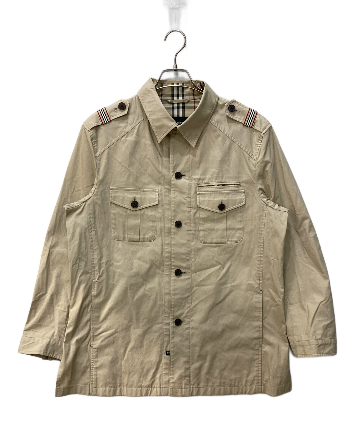 Burberry Black Label ミリタリージャケット ベージュ 中古・古着通販】BURBERRY BLACK LABEL (バーバリーブラックレーベル