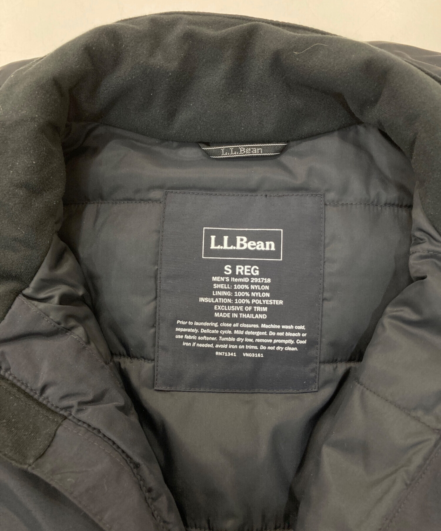 L.L.Bean ダウンジャケット S REG ブラック 【公式通販】