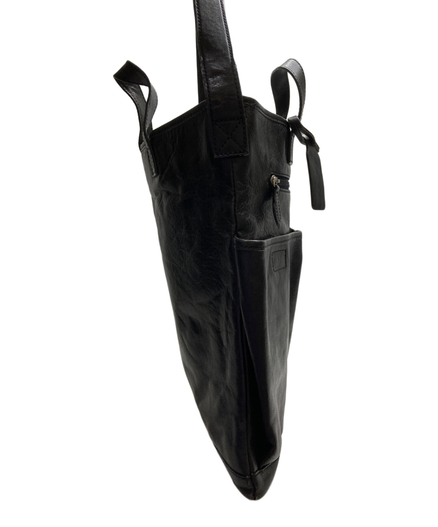 24時間以内発送　未使用級美品　ボーデッサン　レザーショルダーバッグ　ブラック 中古・古着通販】BEAU DESSIN (ボーデッサン) レザーショルダーバッグ