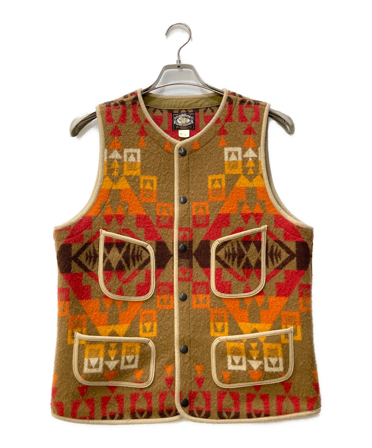 JOE McCOY ネイティブブランケットベスト　40 中古・古着通販】Joe McCOY (ジョーマッコイ) ネイティブブランケット