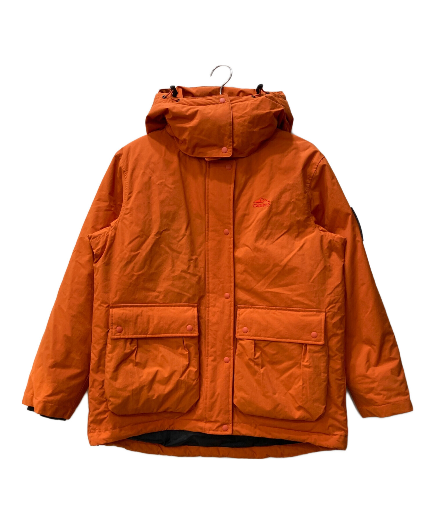 中古・古着通販】CAMP 7 (キャンプ7) ダウンジャケット オレンジ 
