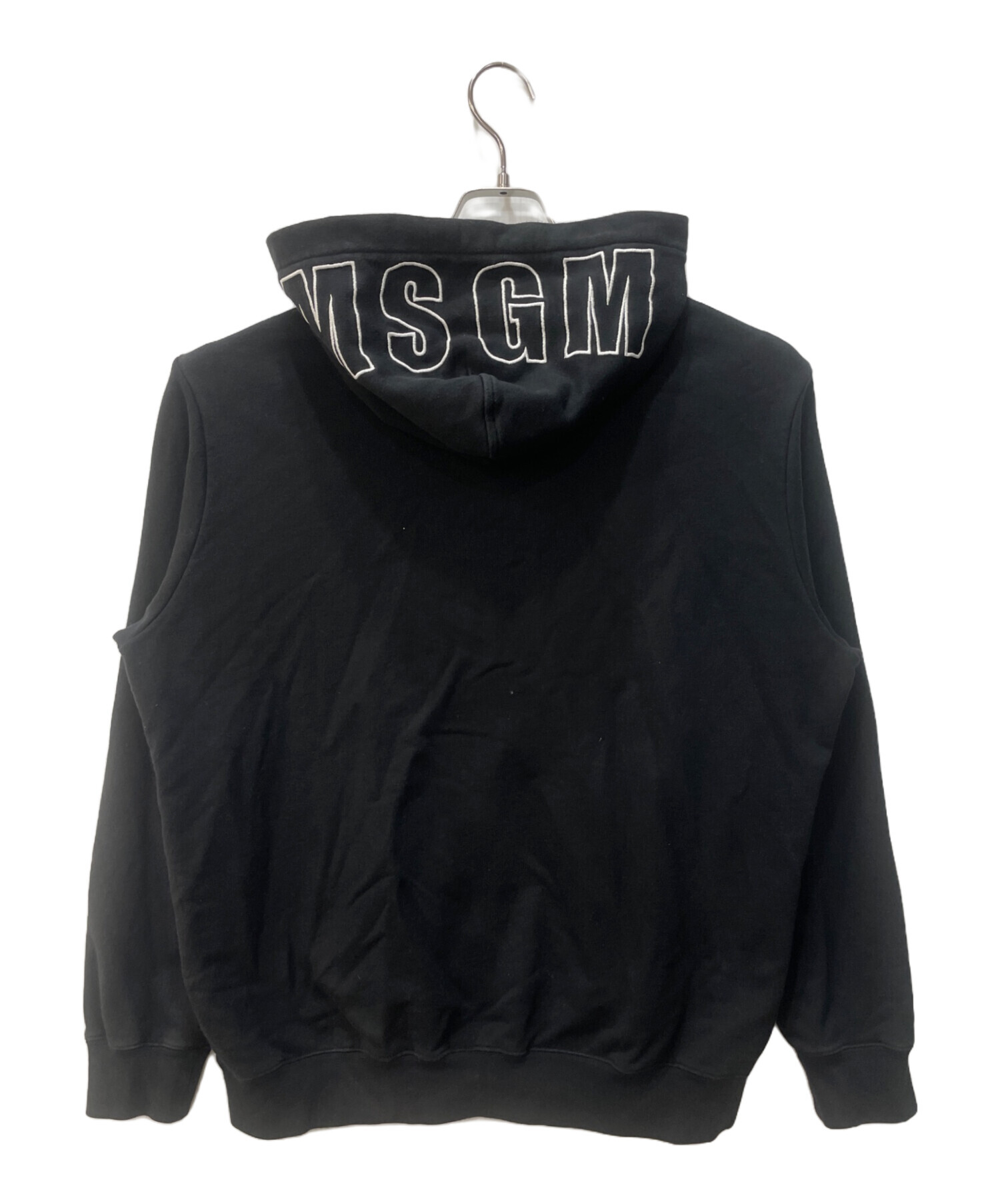 MSGM エムエスジーエム 洩れ スウェット XS 黒x黄x水色等(花柄) 【古着  