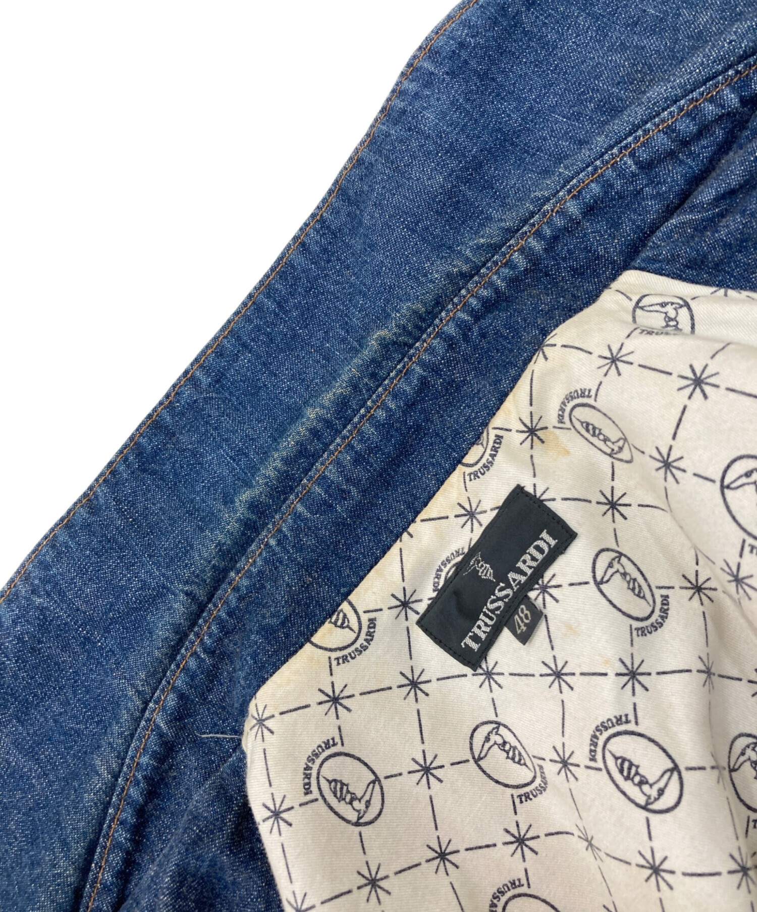 中古・古着通販】TRUSSARDI (トラサルディ) デニムブルゾン インディゴ 