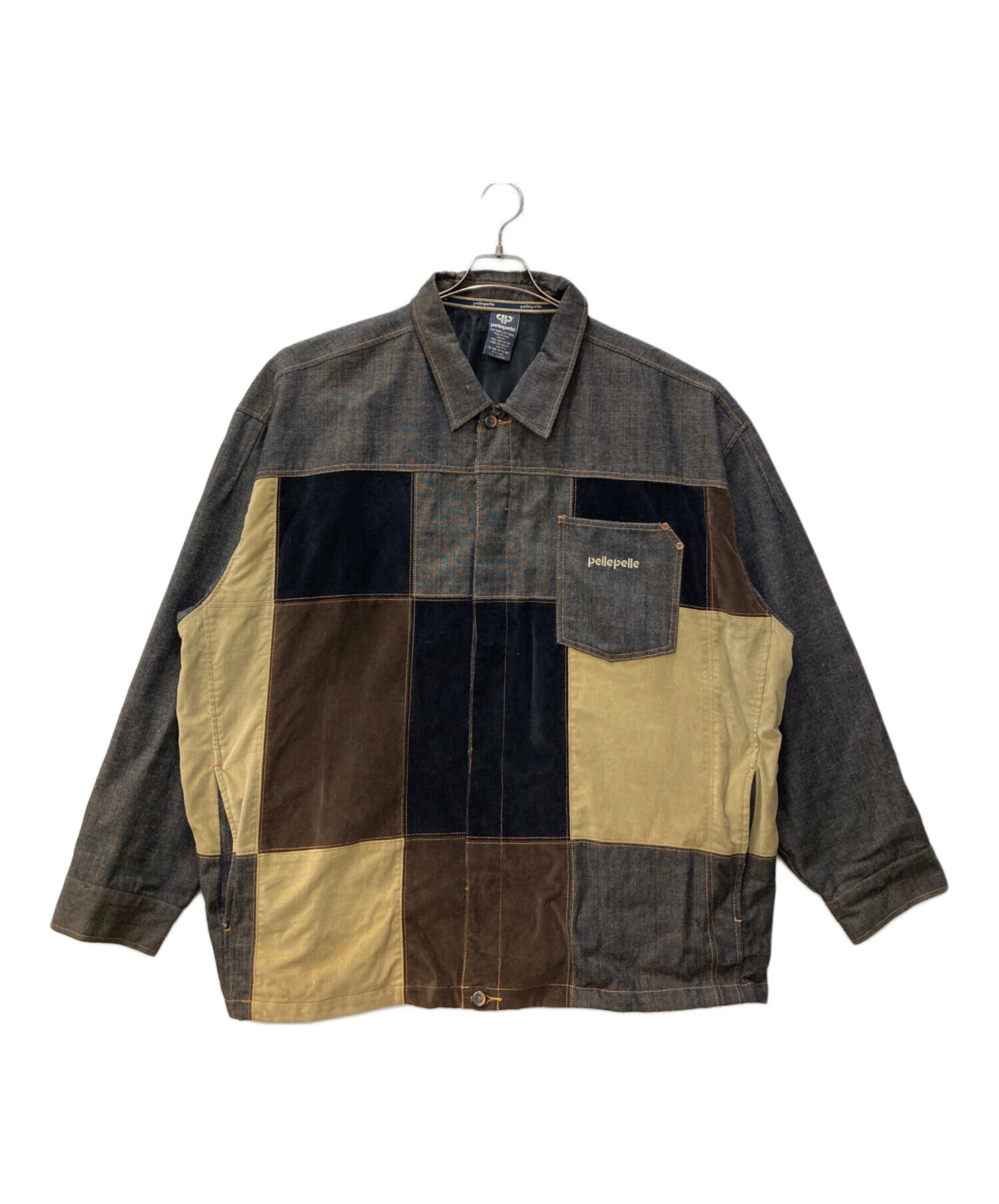 中古・古着通販】pellepelle (ペレペレ) カバーオール インディゴ 