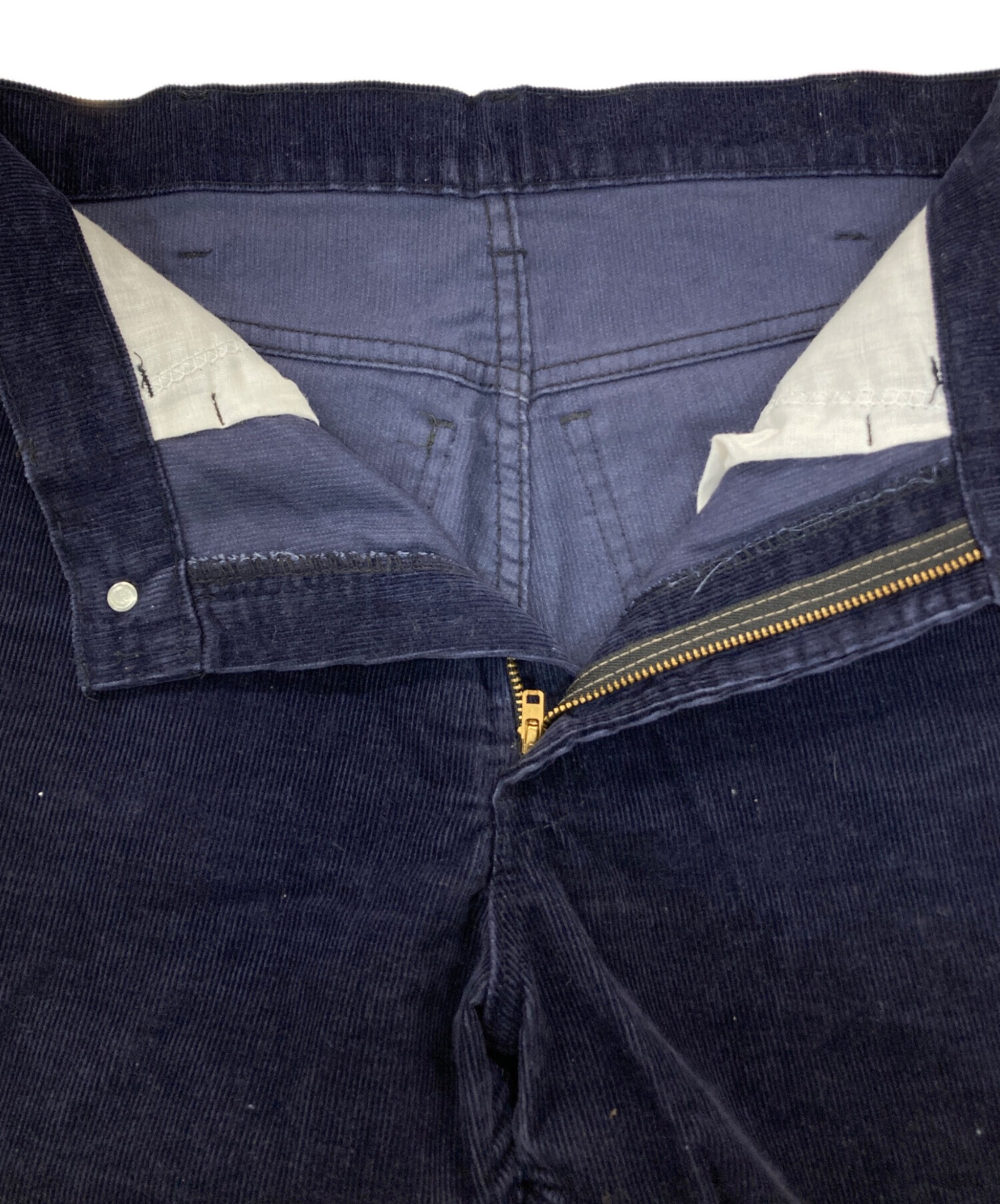 リーバイス　コーデュロイパンツ　ビッグＥ　タロンジップ　ネイビーw34 519？ 中古・古着通販】LEVI'S (リーバイス) 519 コーデュロイパンツ