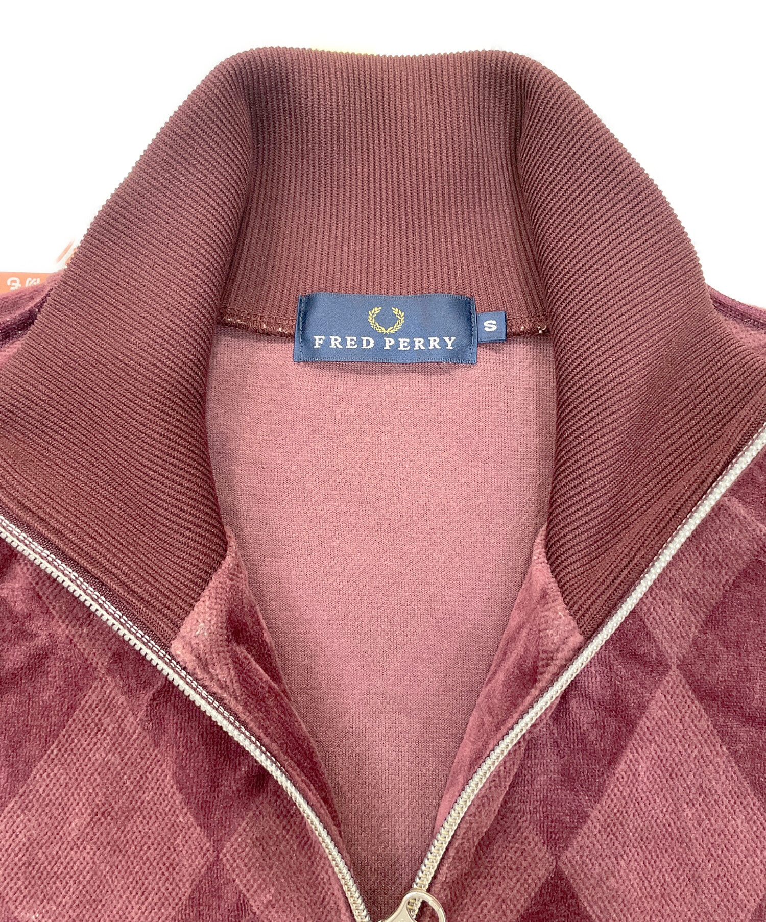 中古・古着通販】FRED PERRY (フレッドペリー) アーガイル柄ベロア 
