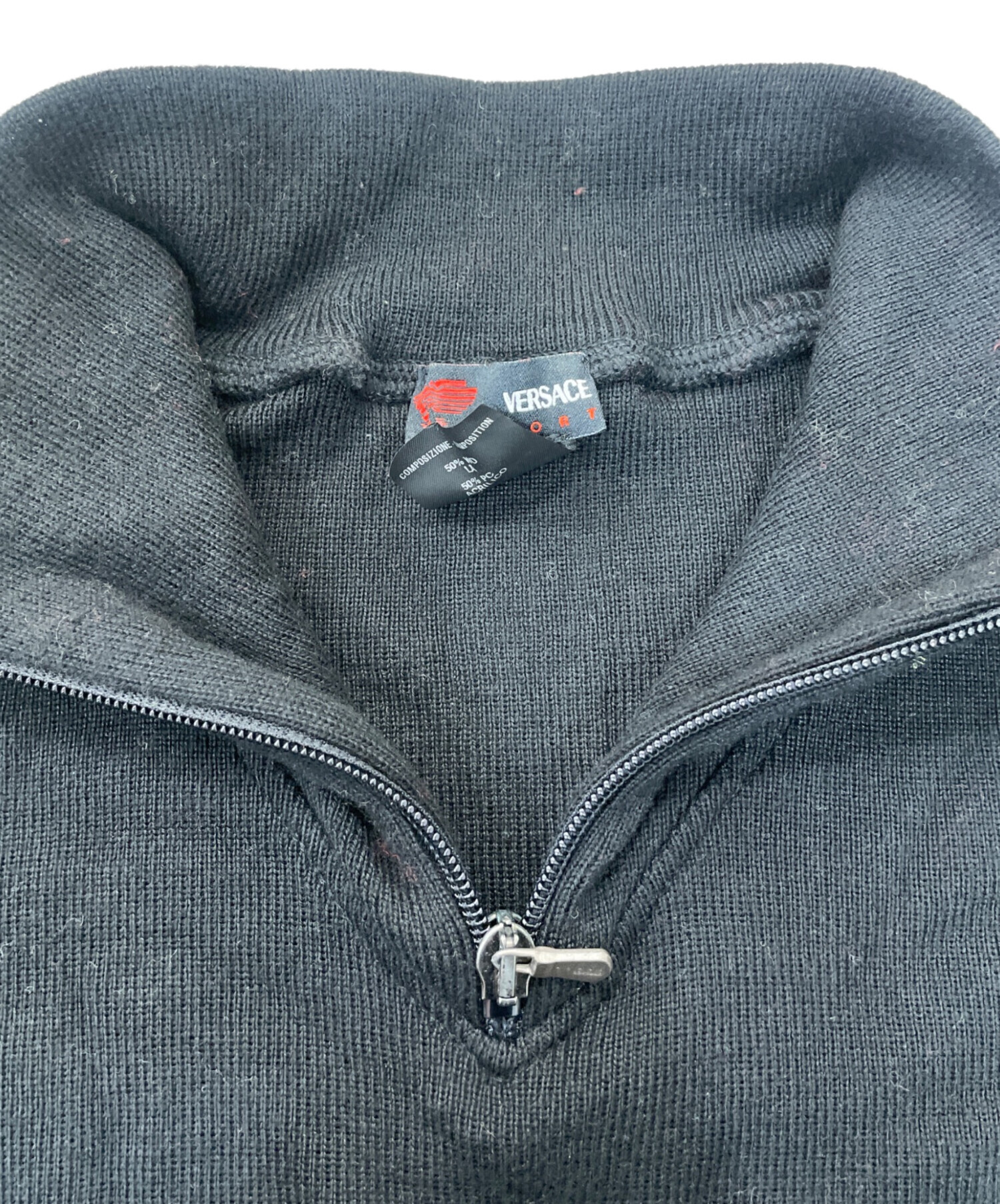 中古・古着通販】VERSACE Sport (ヴェルサーチ スポーツ) ハーフジップ 