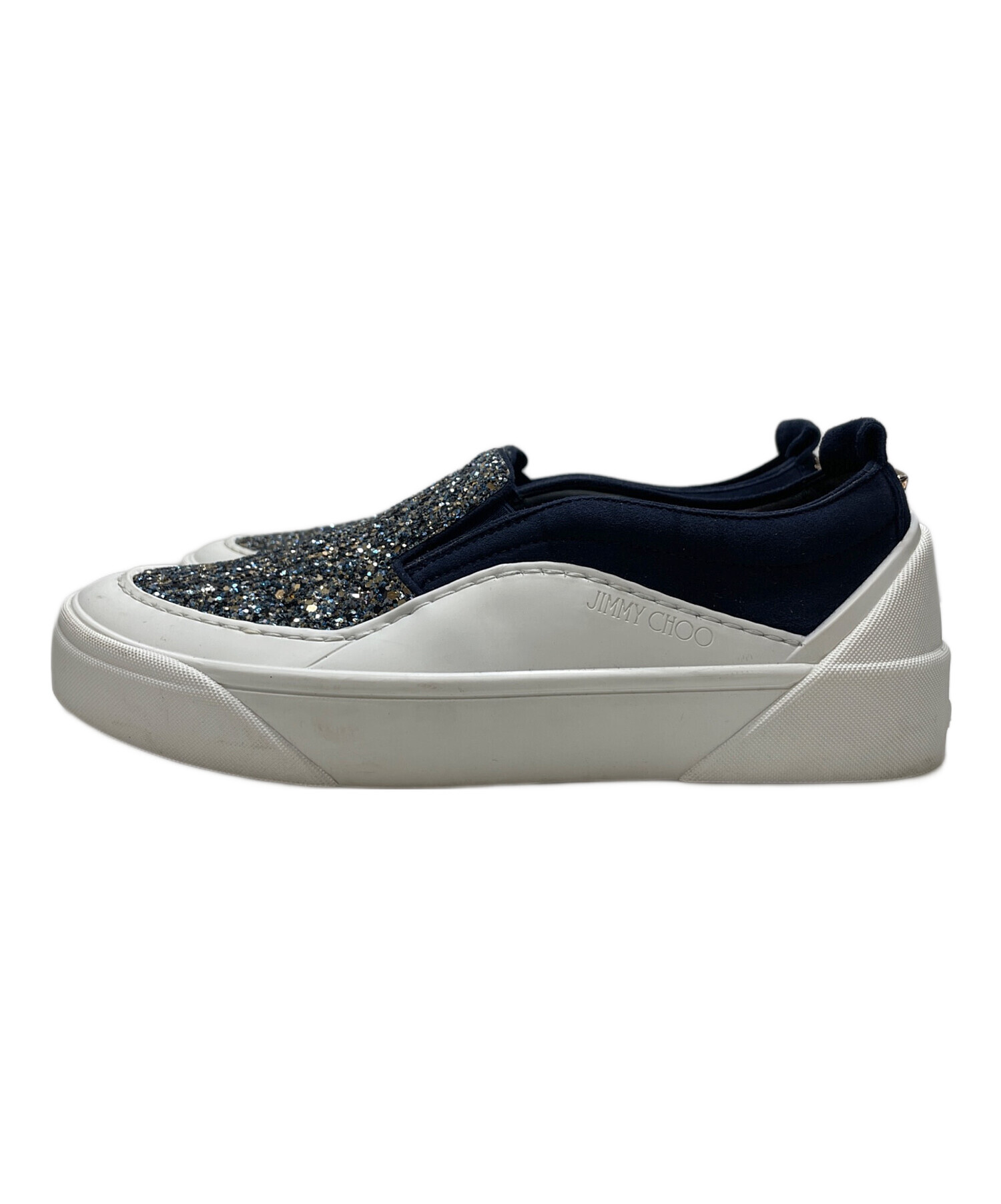 中古・古着通販】JIMMY CHOO (ジミーチュウ) スパンコールスリッポン 