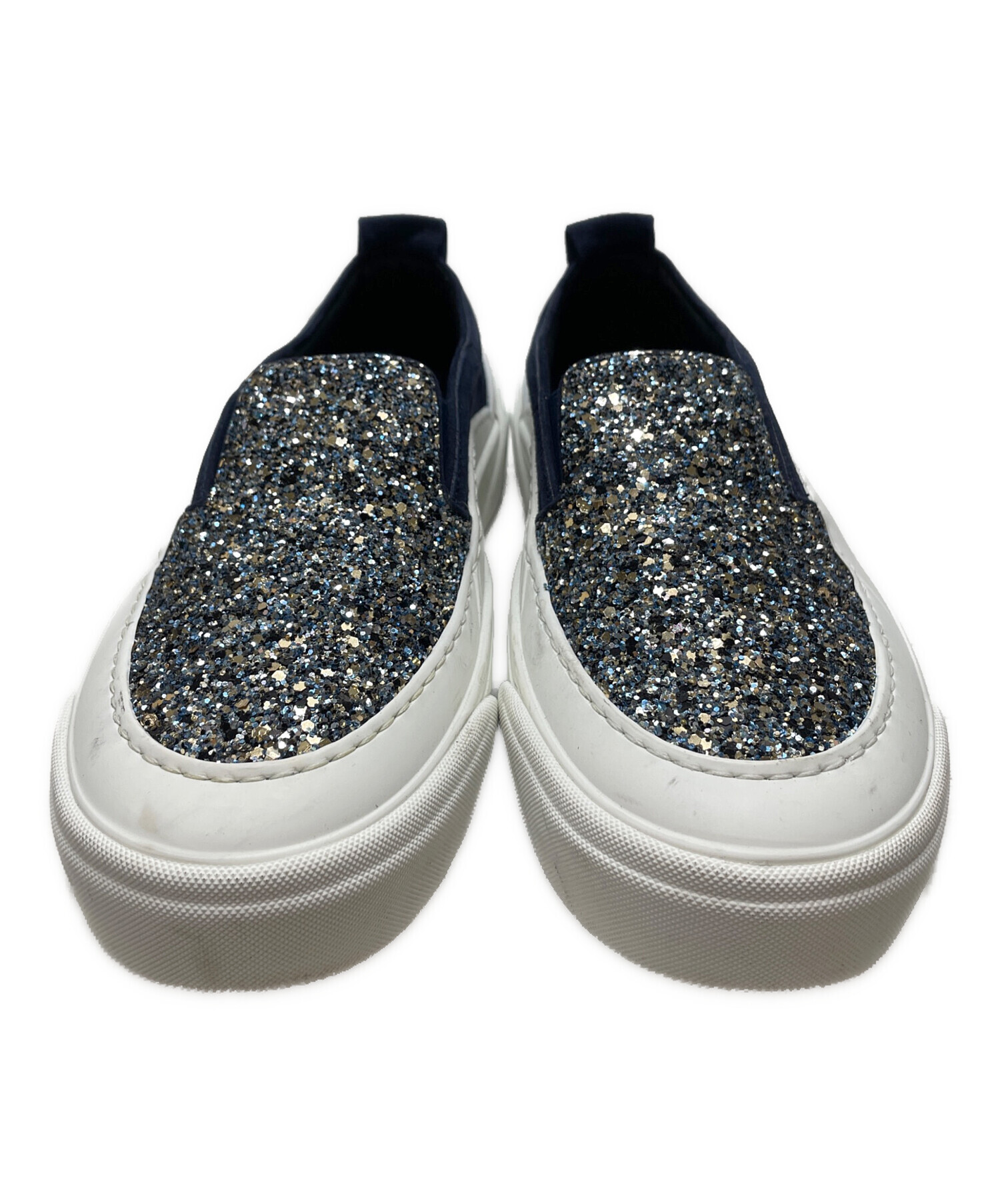 中古・古着通販】JIMMY CHOO (ジミーチュウ) スパンコールスリッポン 