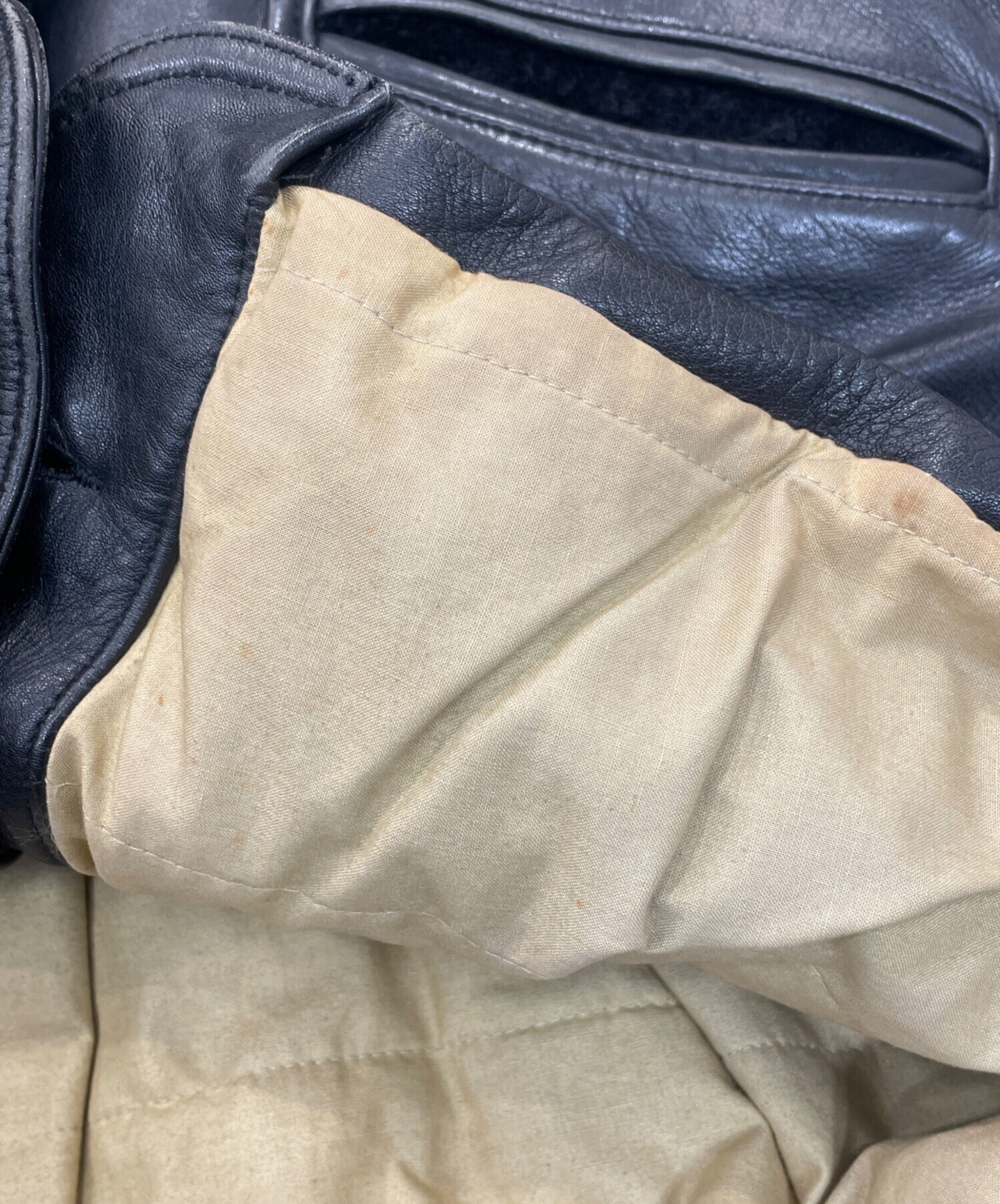 中古・古着通販】CHEVIGNON (シェビニオン) レザージャケット ブラック