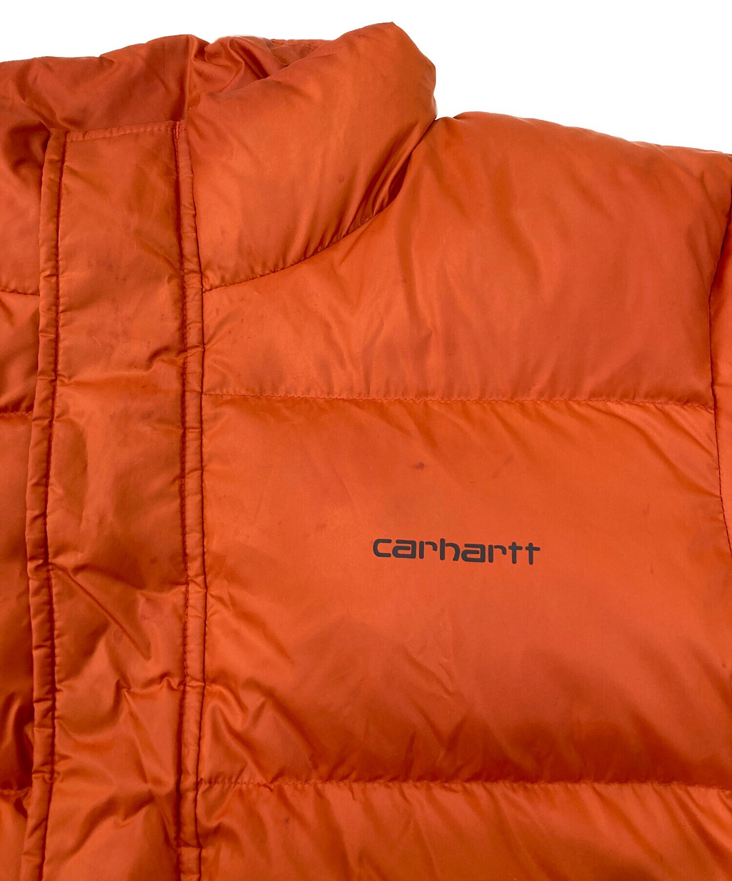 中古・古着通販】CarHartt (カーハート) ダウンジャケット オレンジ