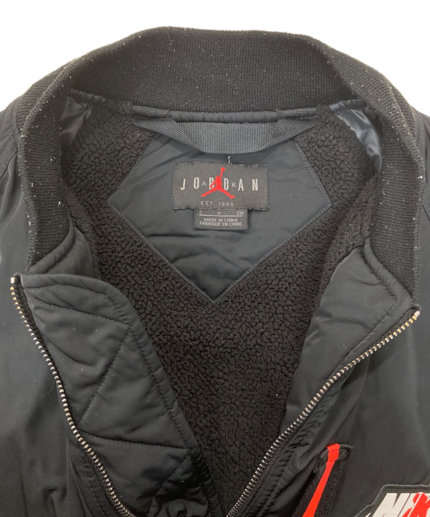 中古・古着通販】JORDAN (ジョーダン) M J WINGS MA-1 JACKET ブラック