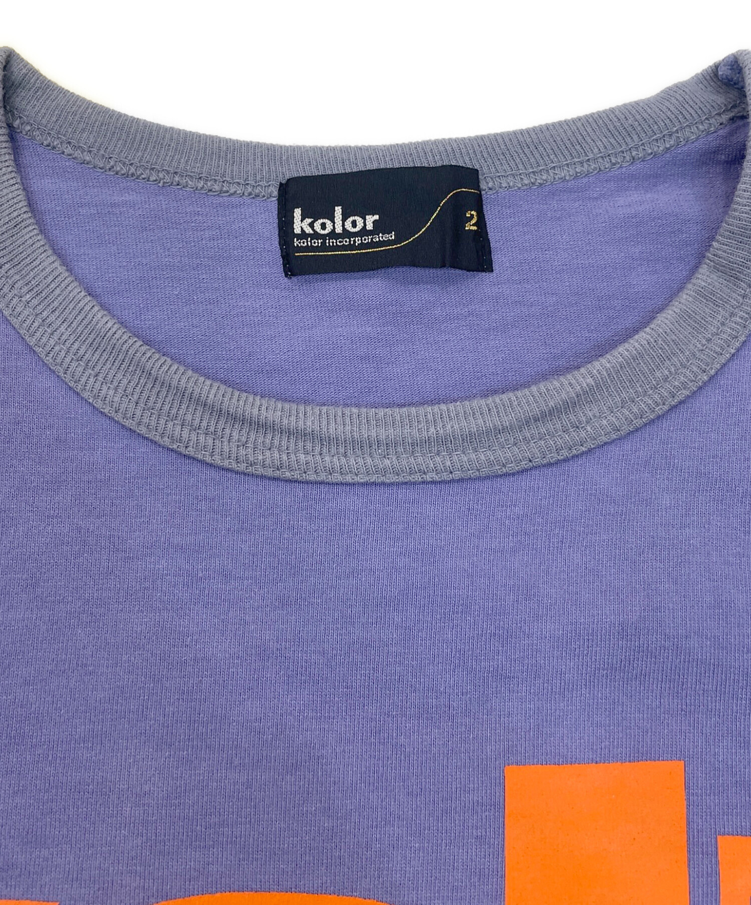 中古・古着通販】KOLOR (カラー) 度詰めハード天竺プリントTシャツ