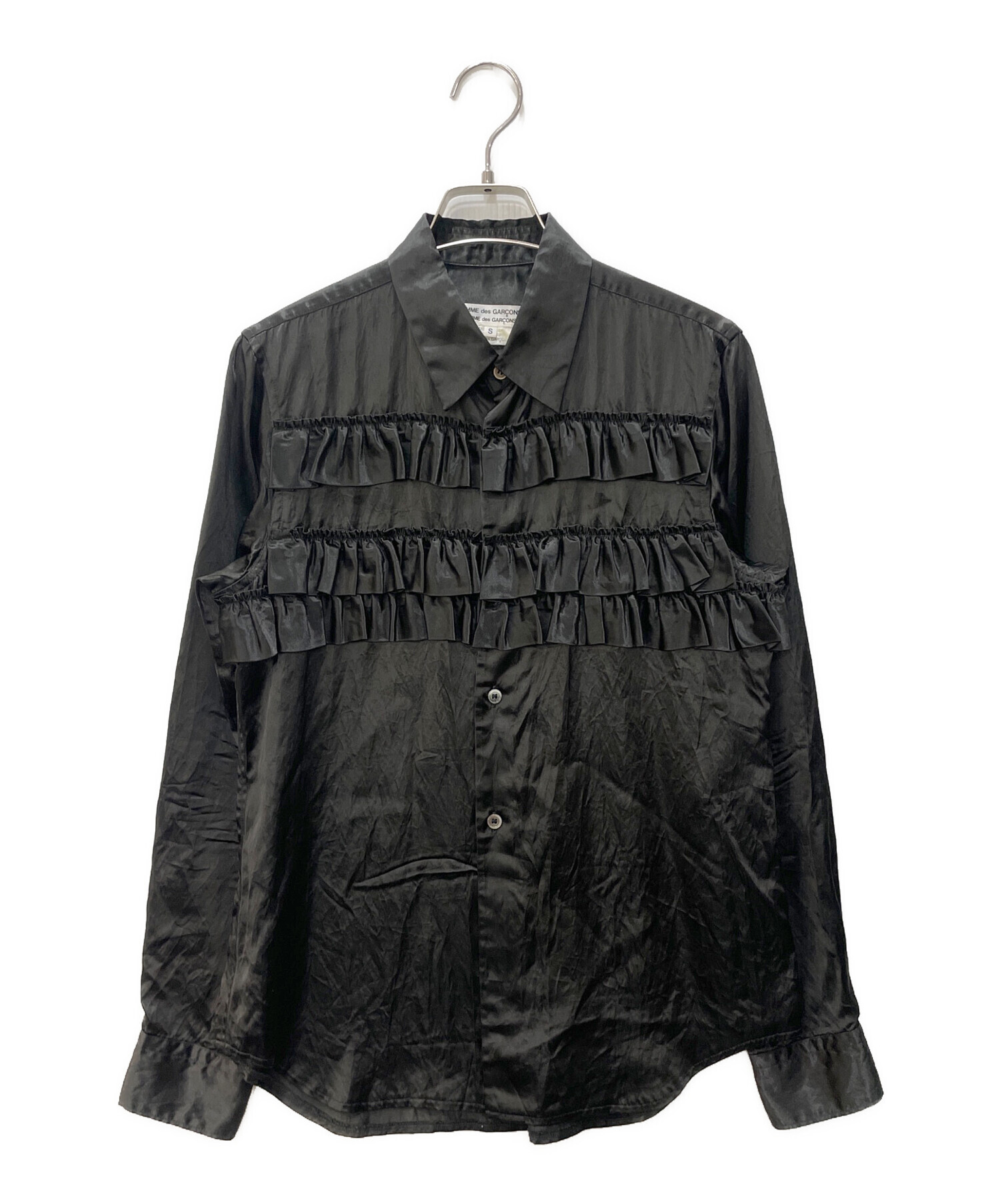 COMME des GARCONS フリル付き長袖シャツ S中古品 中古・古着通販】COMME des GARCONS COMME des GARCONS