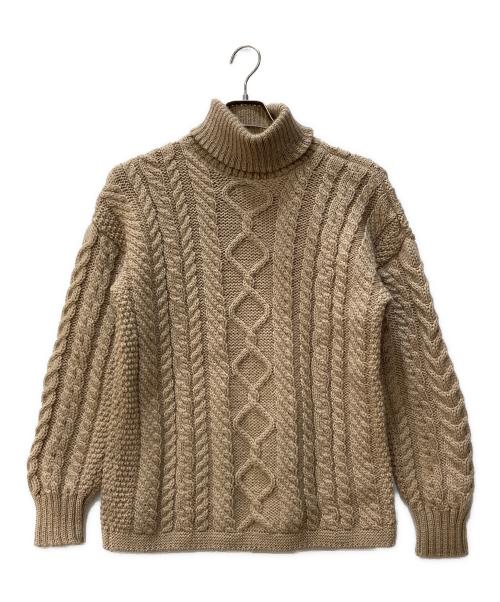 【最終値下げ】Guernsey WOOLLENS タートルネックセーター Guernsey Woollens ガンジーウーレンズ アラン タートルネック