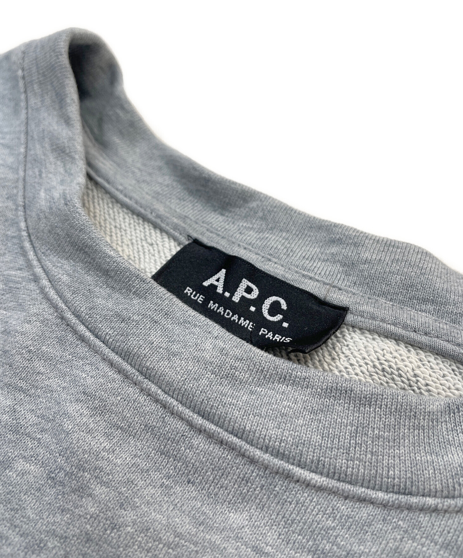 中古・古着通販】A.P.C. (アーペーセー) ロゴスウェット グレー サイズ 