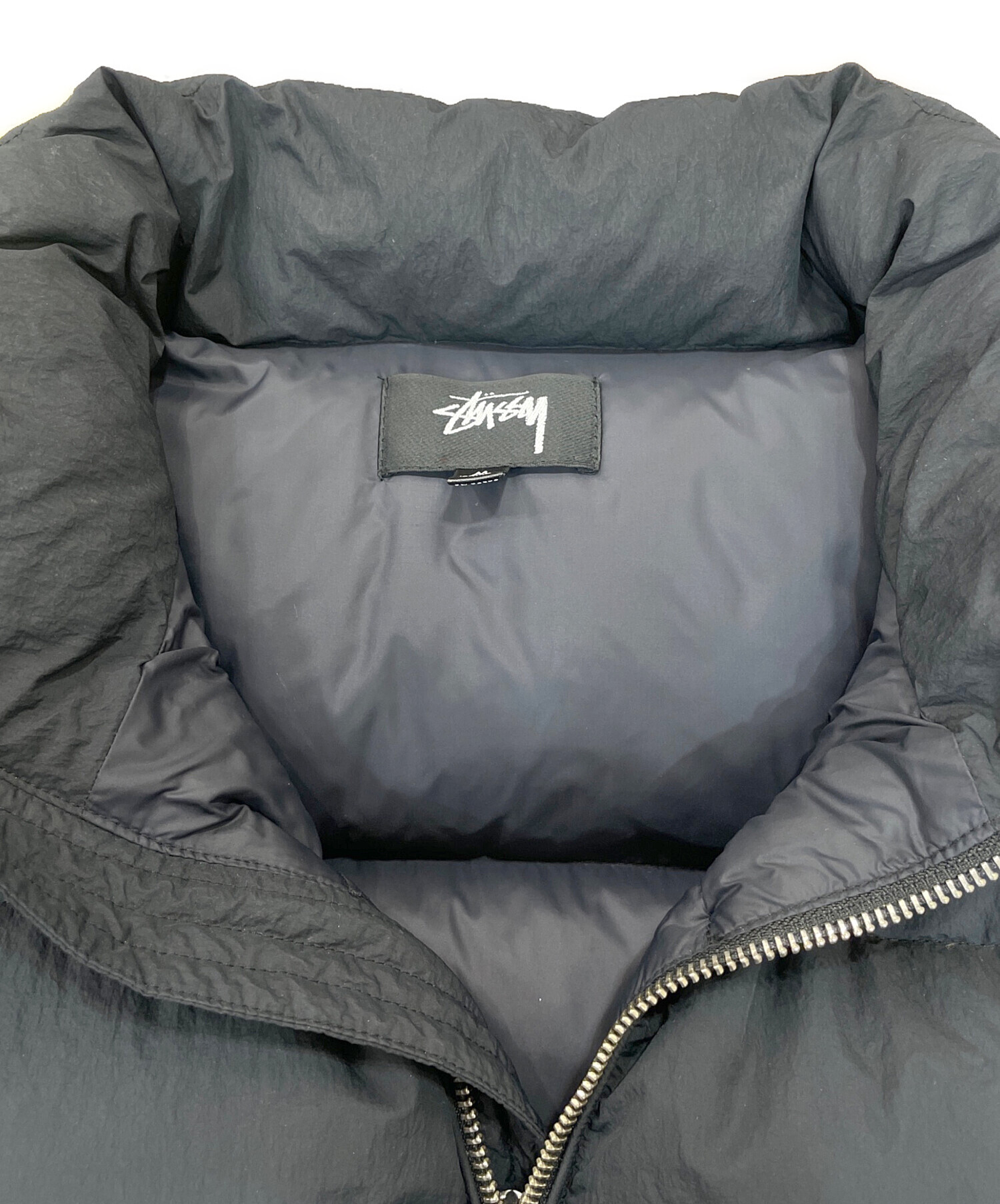 中古・古着通販】stussy (ステューシー) NYLON DOWN PUFFER ブラック 