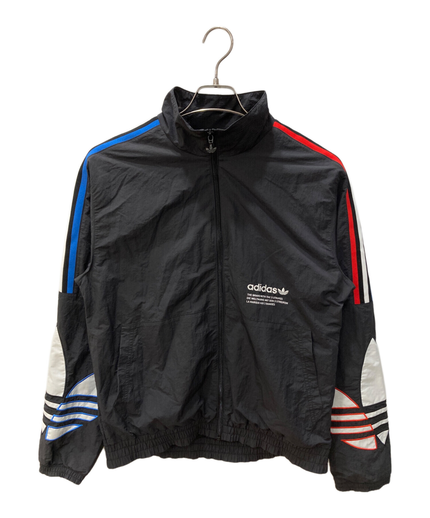 中古・古着通販】adidas (アディダス) ナイロンジャケット ブラック 