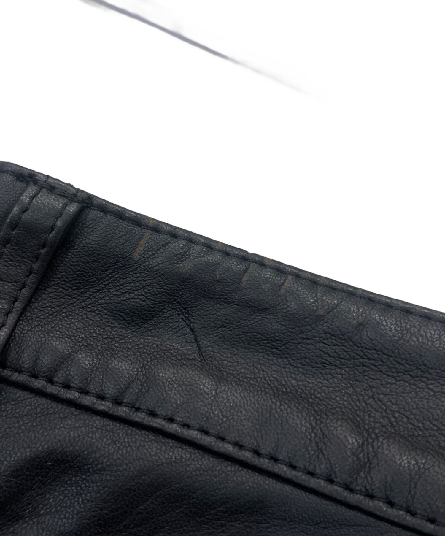 INSCRIRE アンスクリア 羊革レザー ハーフパンツ INSCRIRE アンスクリア 羊革レザー ハーフパンツ INSCRIRE