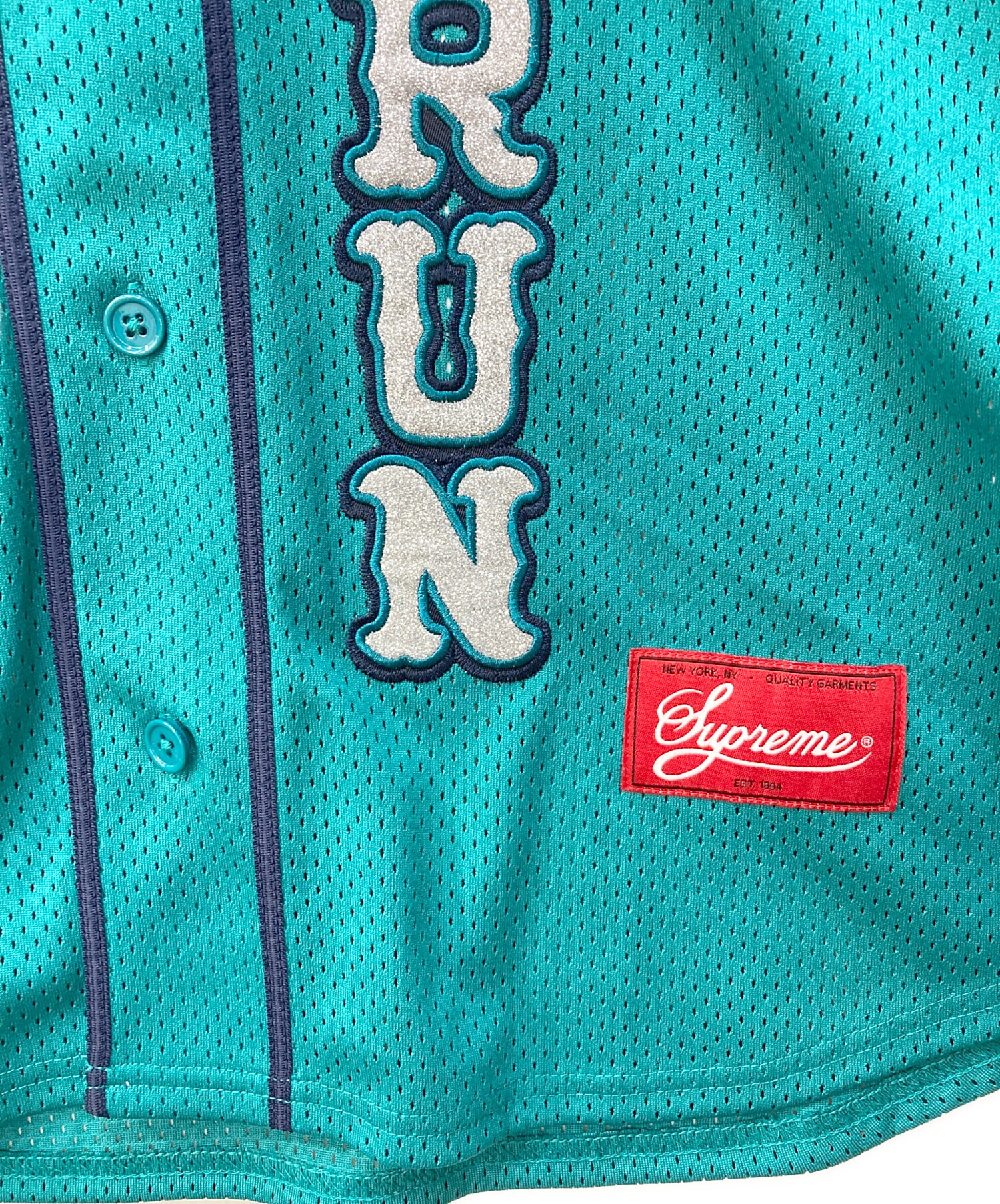 中古・古着通販】SUPREME (シュプリーム) ベースボールシャツ グリーン