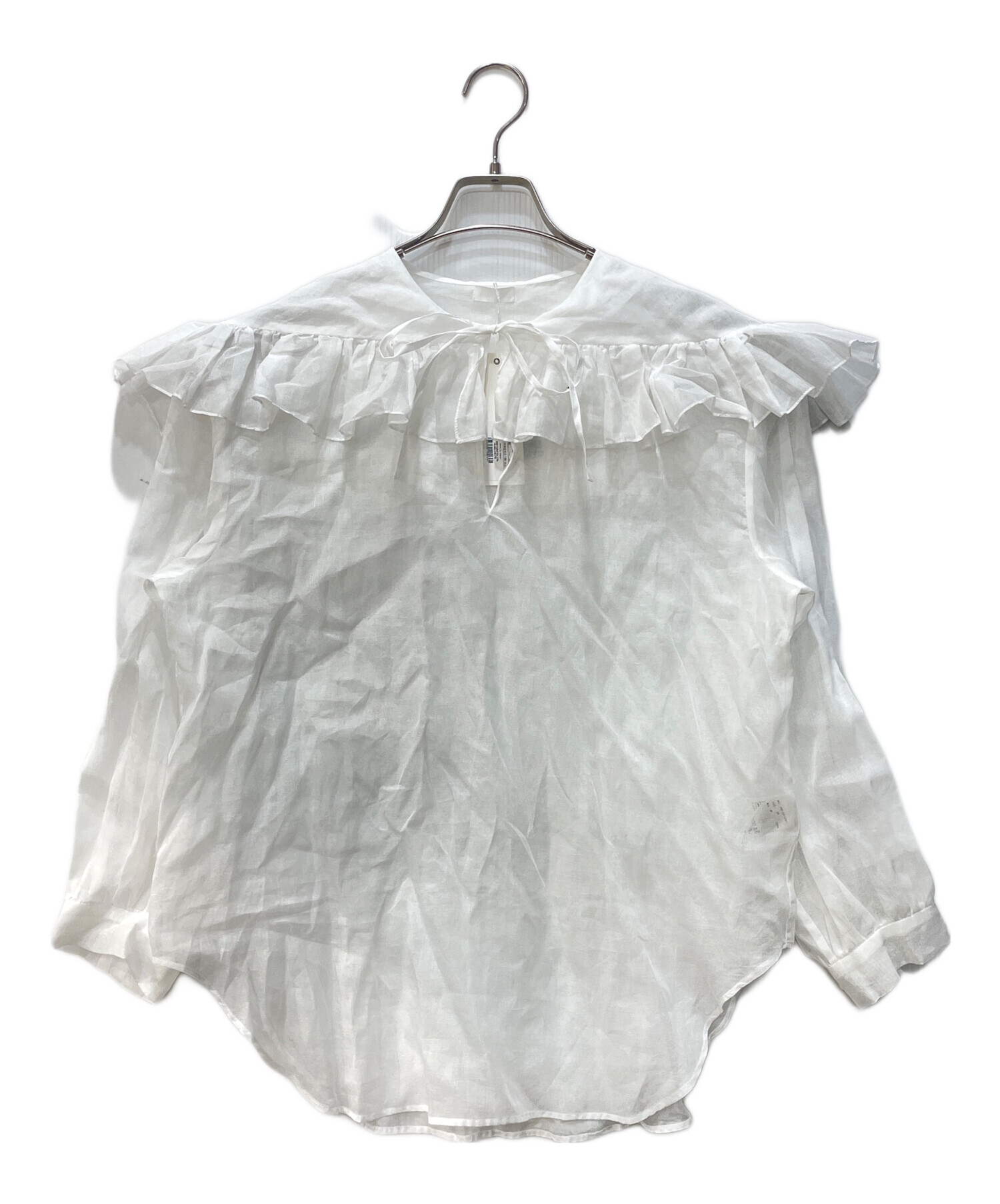 中古・古着通販】Heriter (エリテ) フリルカラーブラウス