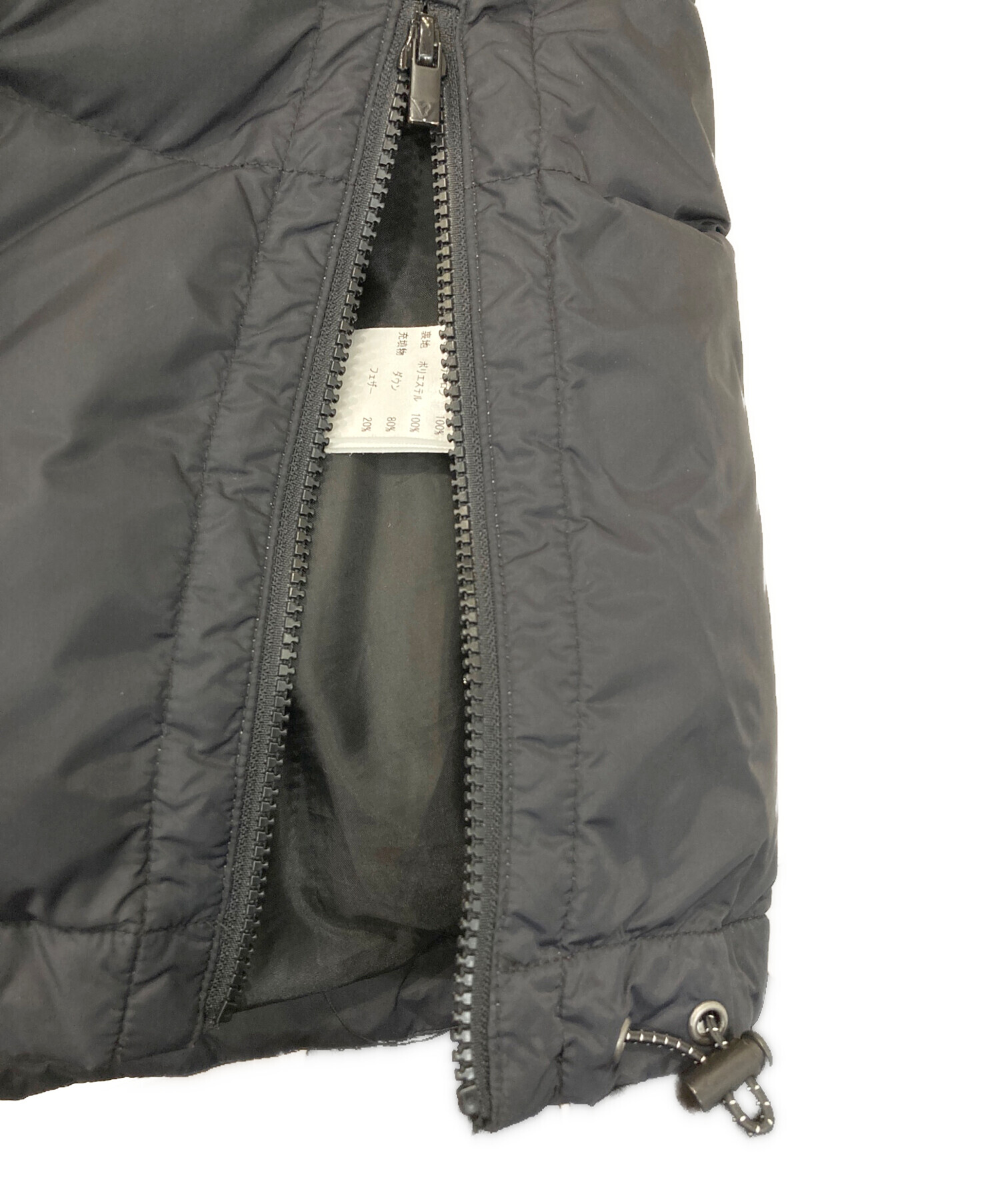 中古・古着通販】GUESS (ゲス) ダウンジャケット ブラック サイズ:M