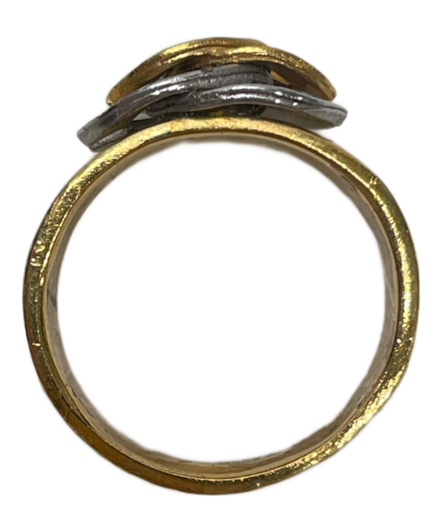 中古・古着通販】CHANEL (シャネル) ココマークコンビリング ゴールド