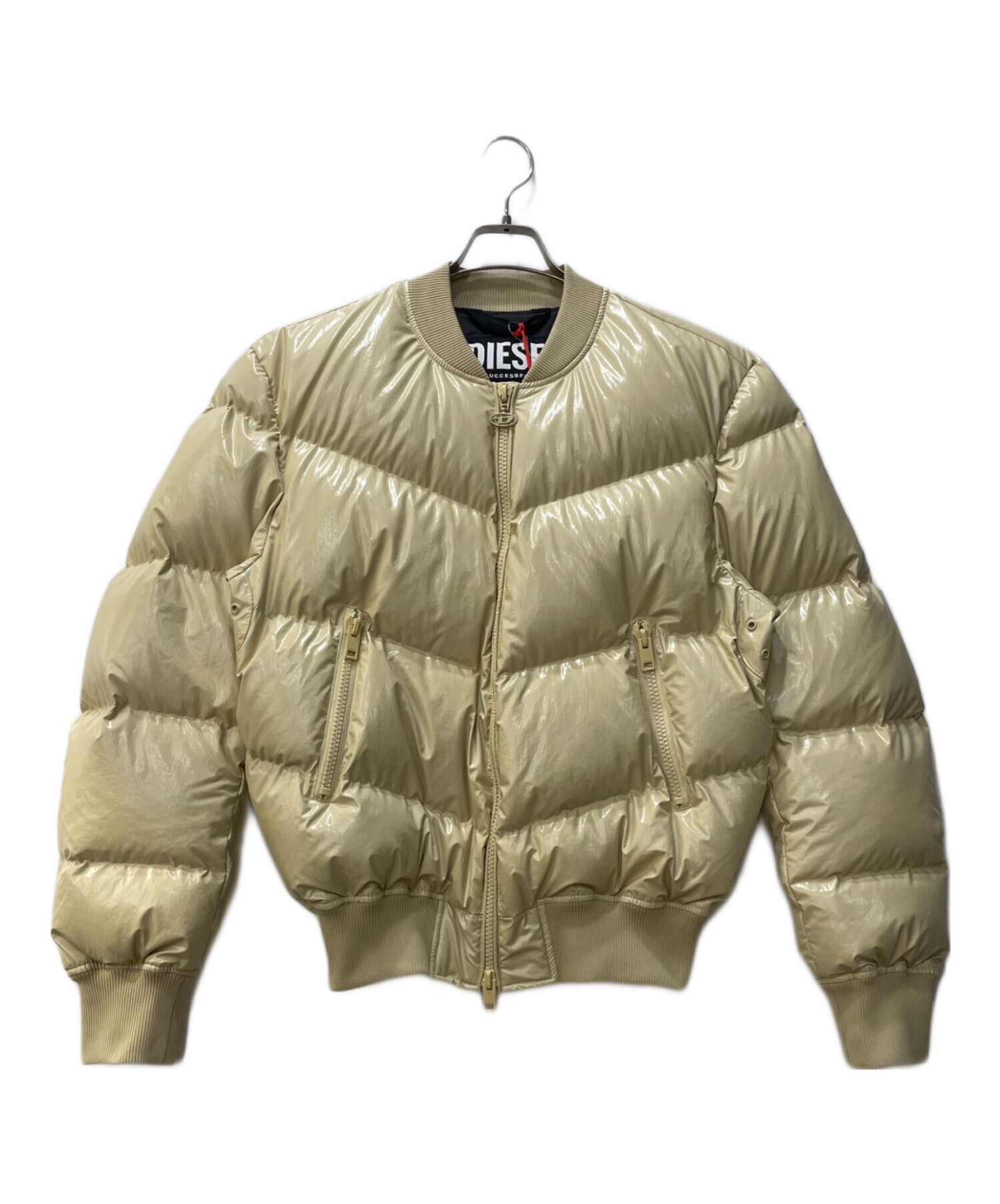 中古・古着通販】DIESEL (ディーゼル) ダウンジャケット ベージュ