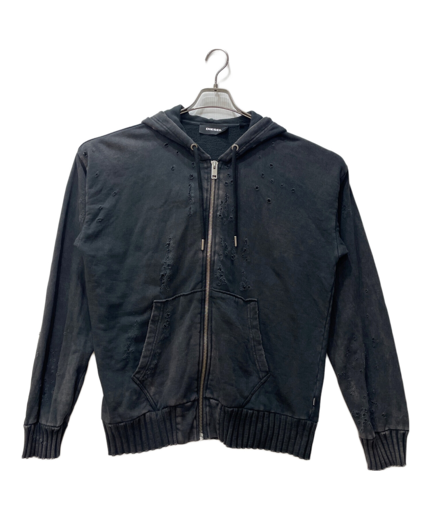 中古・古着通販】DIESEL (ディーゼル) ヴィンテージ加工ジップパーカー
