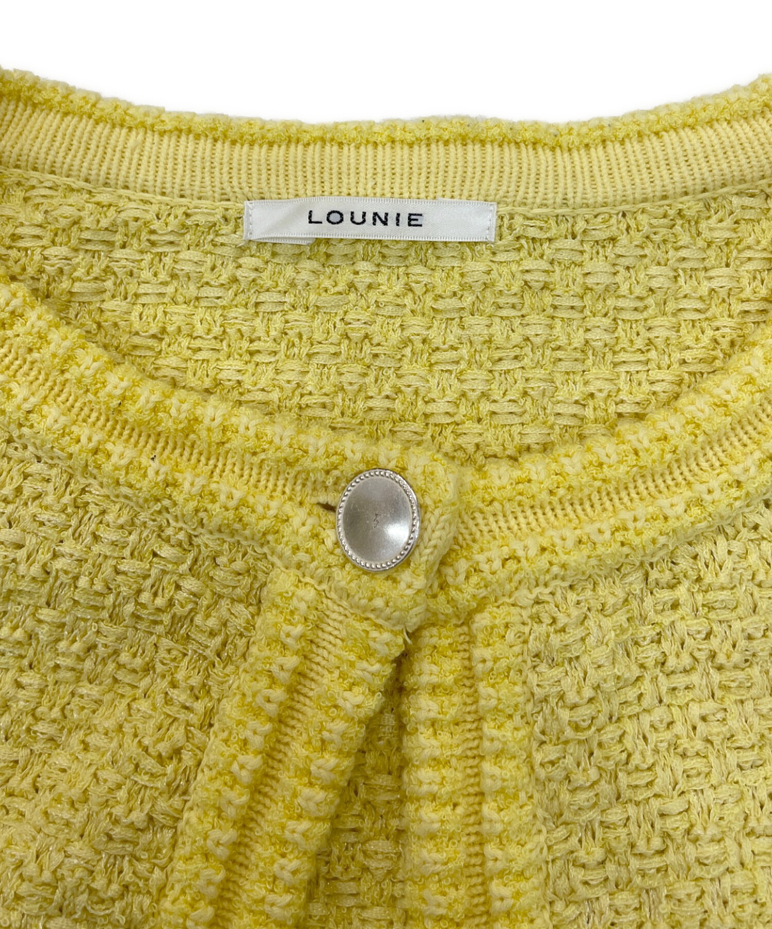 中古・古着通販】LOUNIE (ルーニー) ツイードジャケット イエロー