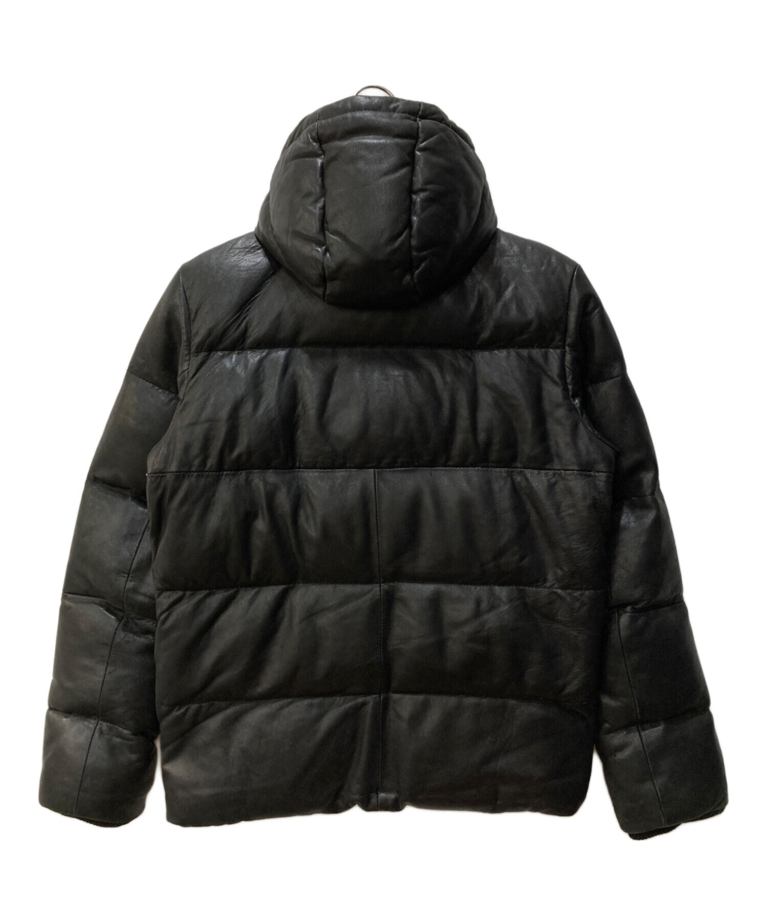 中古・古着通販】AVIREX (アヴィレックス) ラムレザーフーデッドダウン