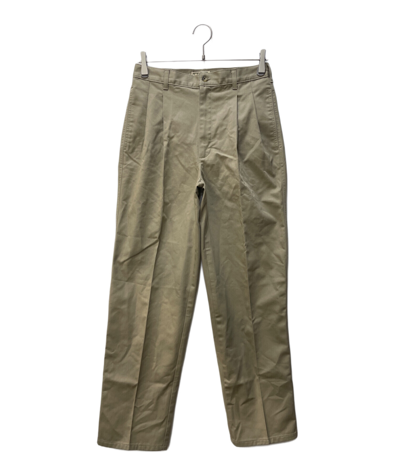 中古・古着通販 (エルエルビーン) タックパンツ ベージュ
