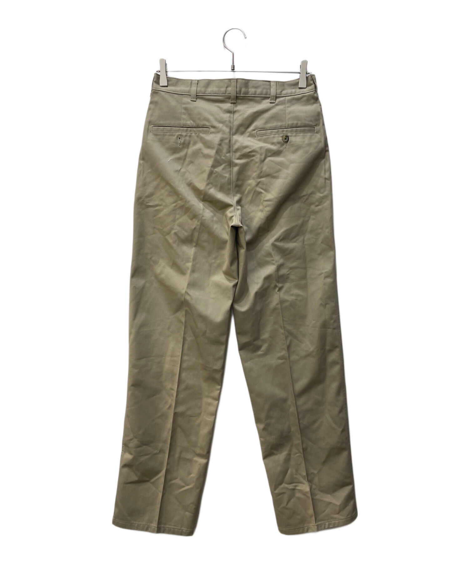 中古・古着通販】L.L.Bean (エルエルビーン) タックパンツ ベージュ 