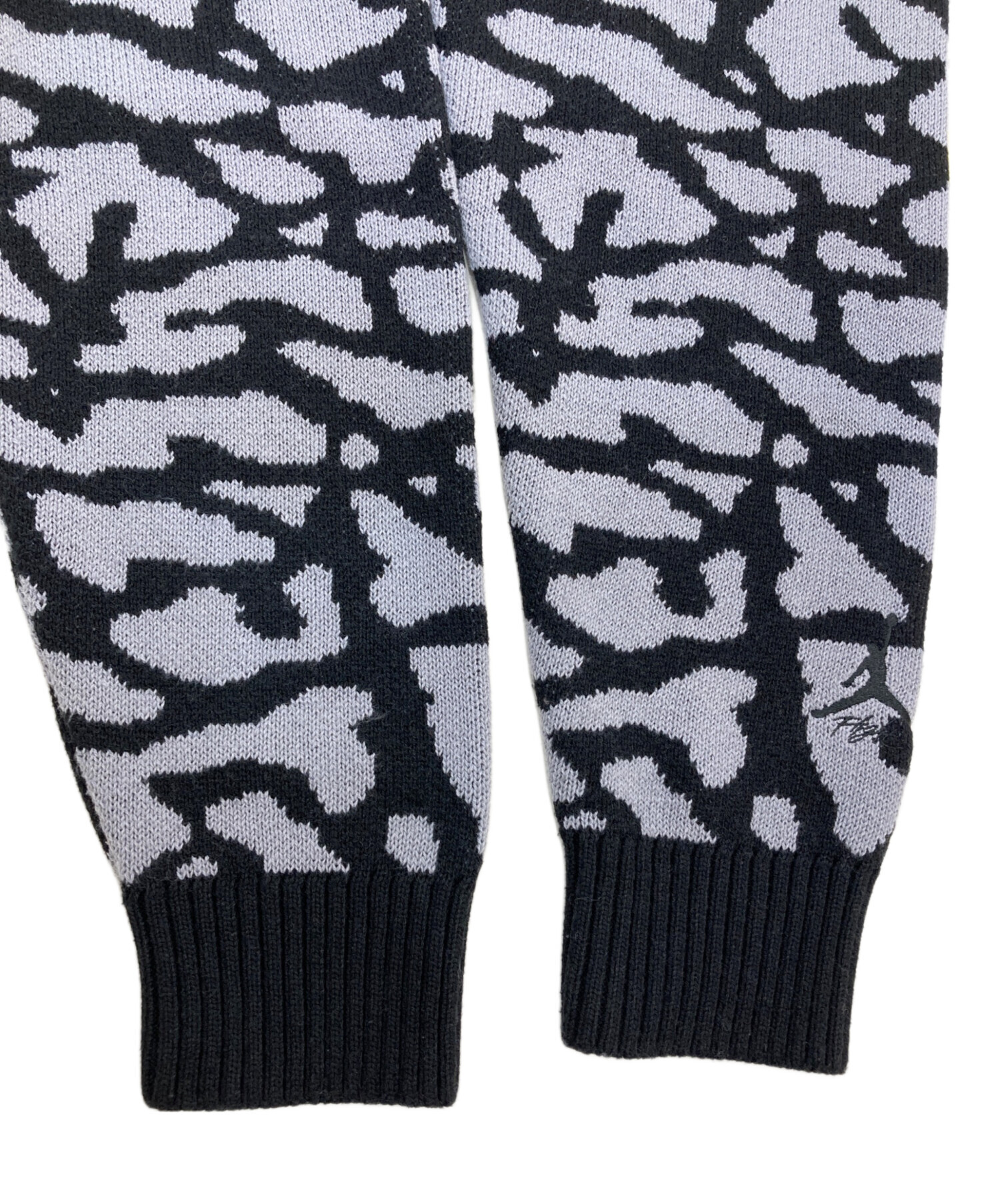 中古・古着通販】JORDAN (ジョーダン) ニットカーディガン ブラック 