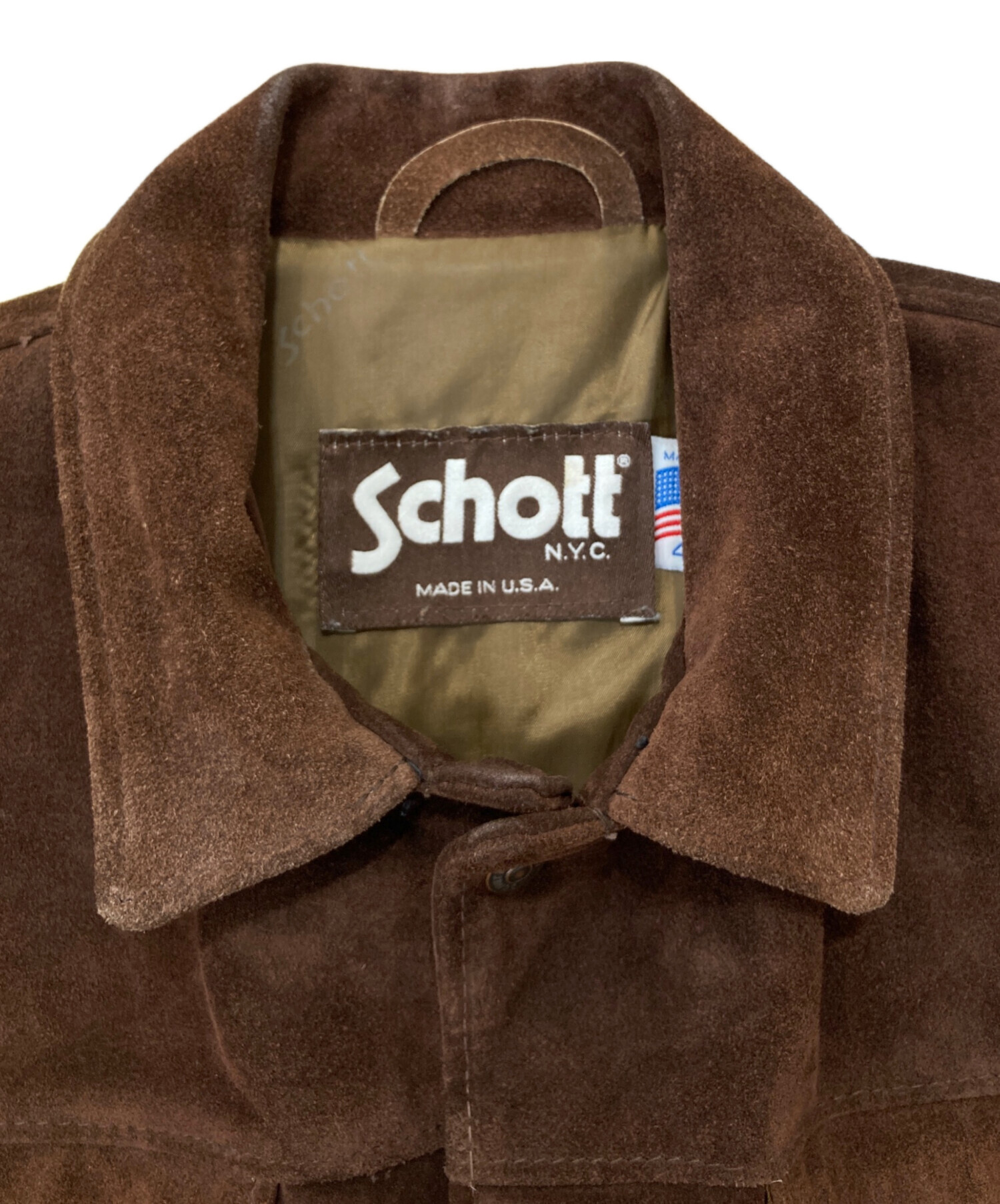 ✨SCHOTT TYPE 3rd トラッカージャケット 151 XL キャメル SCHOTT ショット 3rd スエードジャケット トラッカージャケット 40